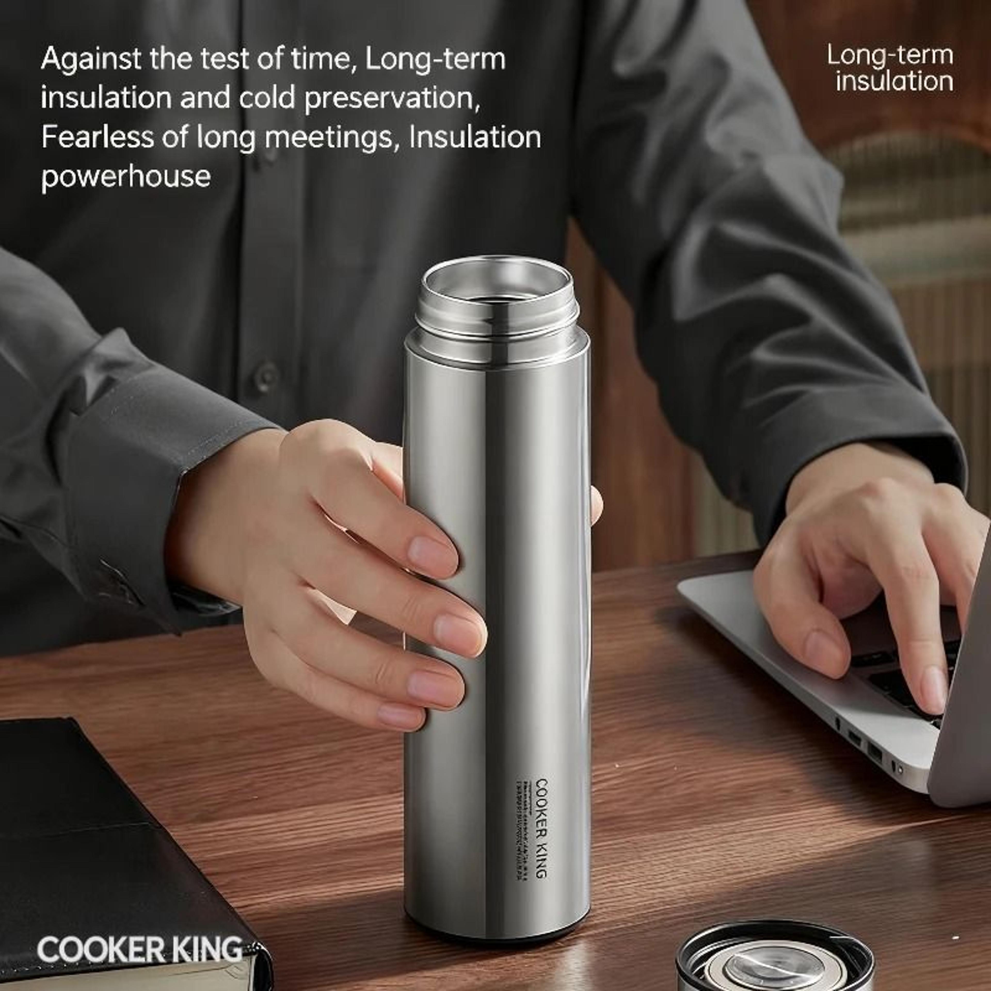 COOKER KING 490ml Stainless Steel Business Tea Cup  Yun Dao Series Premium Office Thermos 3