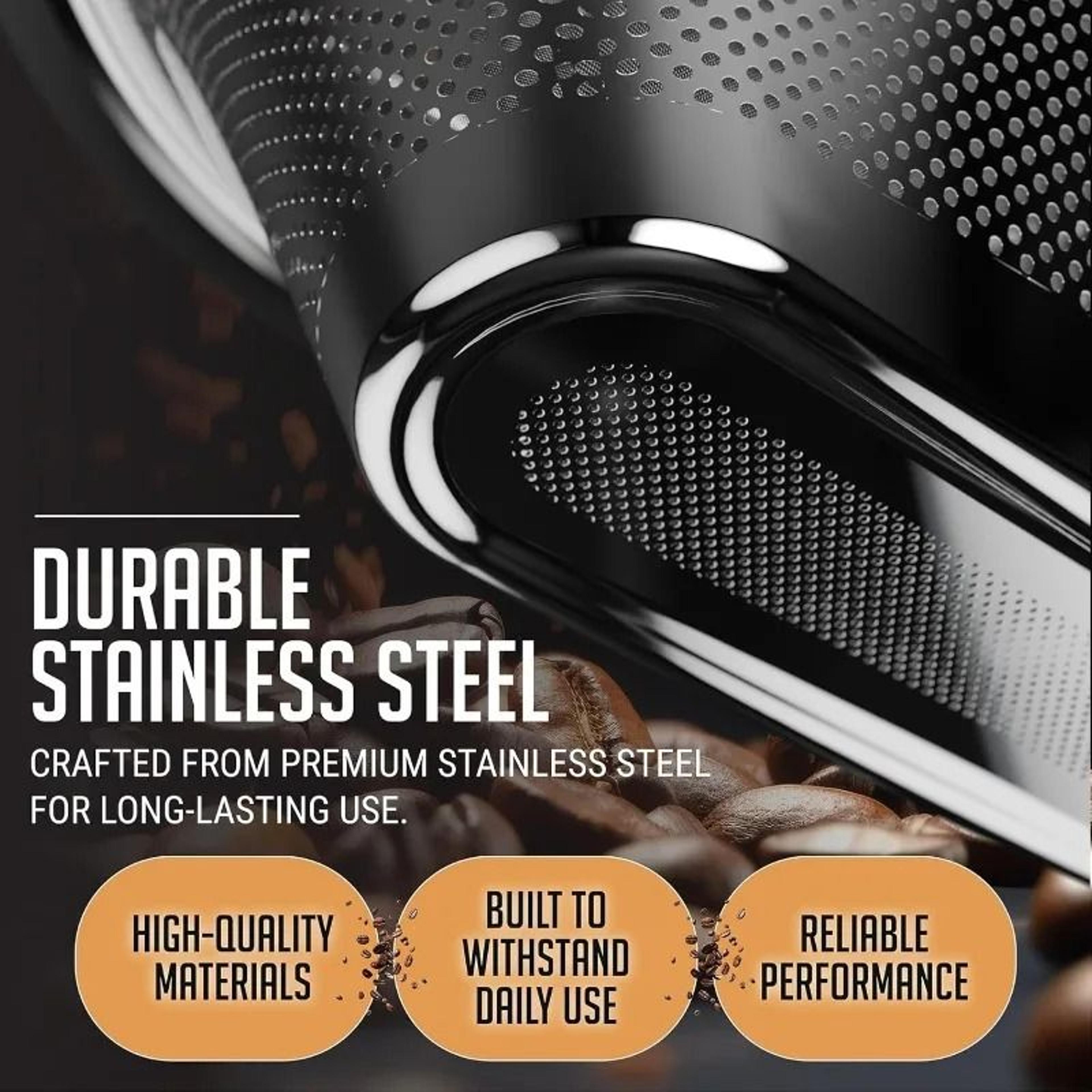 JUSTINLAU Stainless Steel Coffee Filter  EcoFriendly Replacement For MOCCAMASTER KBGV  KBT 4