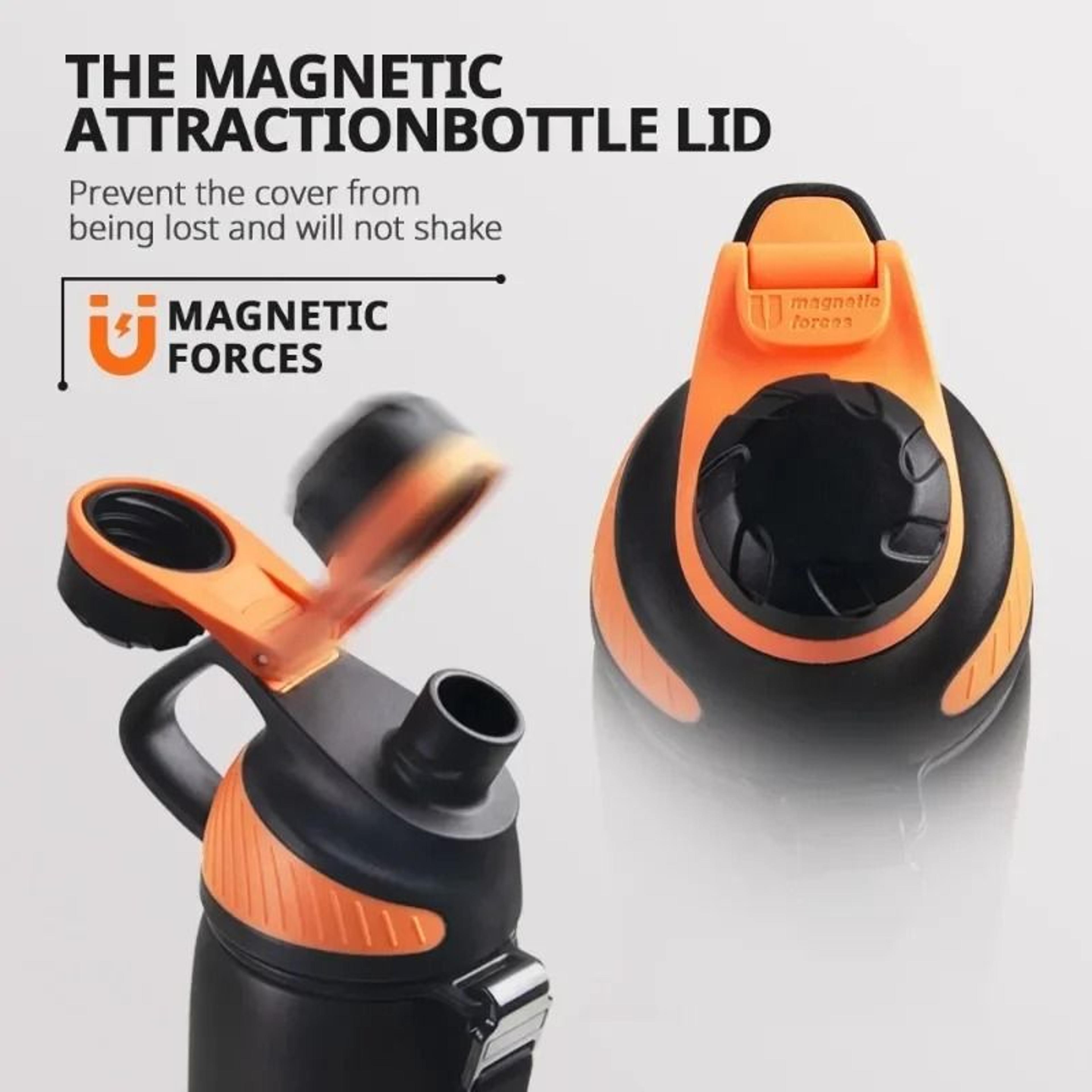 Fjbottle Magnetic Lid Thermos  1000ML DoubleWall Vacuum Insulated Water Bottle 2