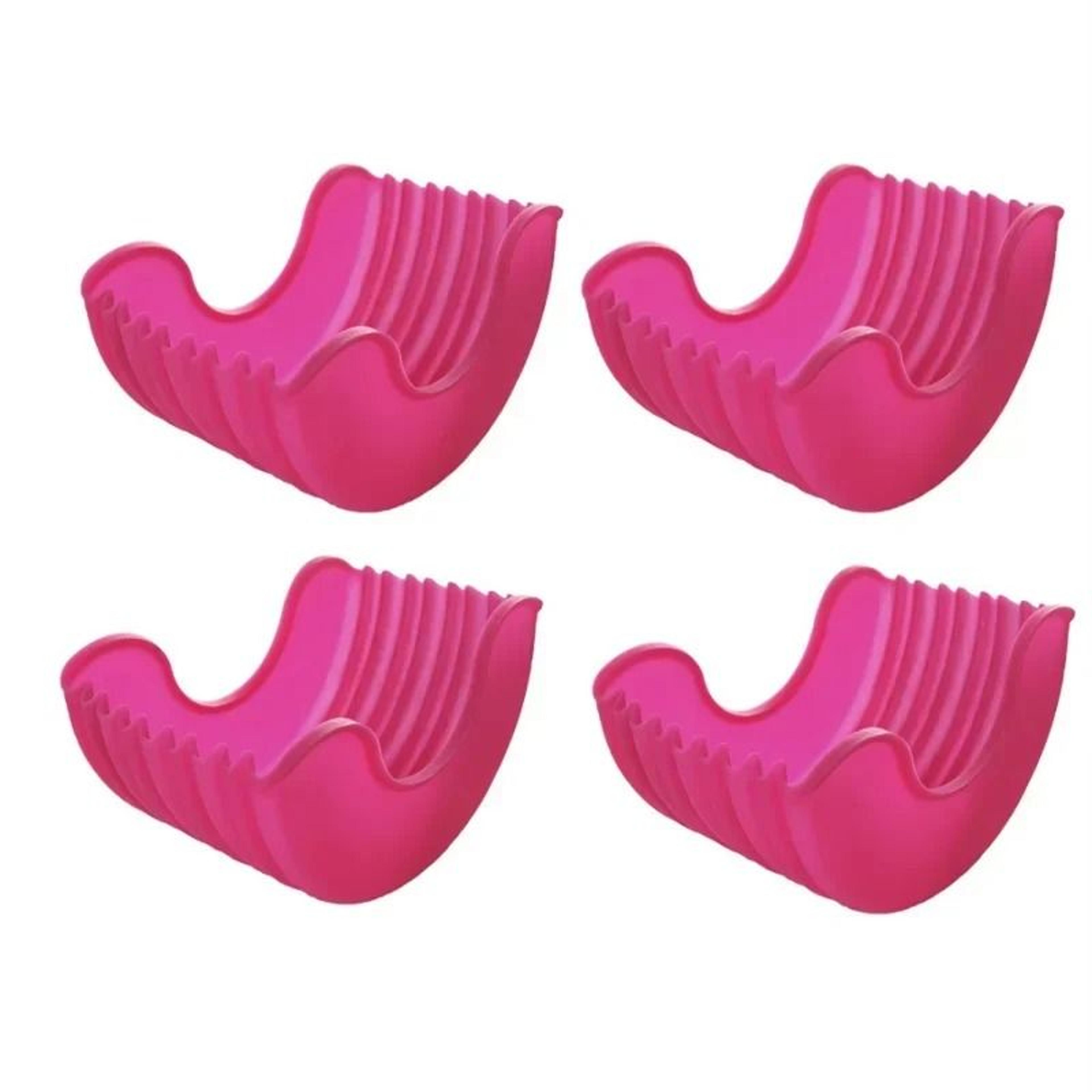 Reusable Silicone Burger Tray  Flexible Burger Holder Shelf  Sandwich Rack For Kitchen  Dining 11