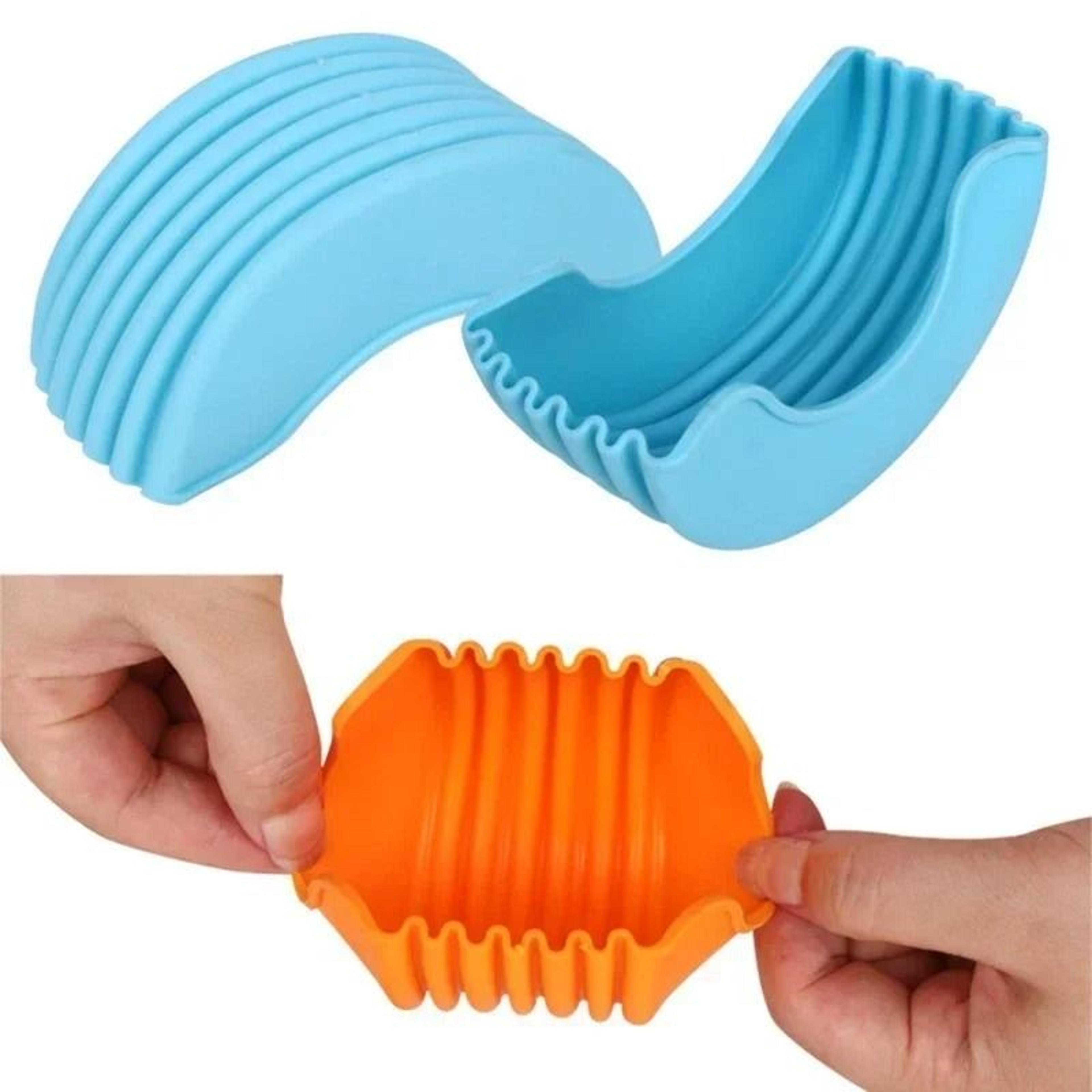 Reusable Silicone Burger Tray  Flexible Burger Holder Shelf  Sandwich Rack For Kitchen  Dining 3