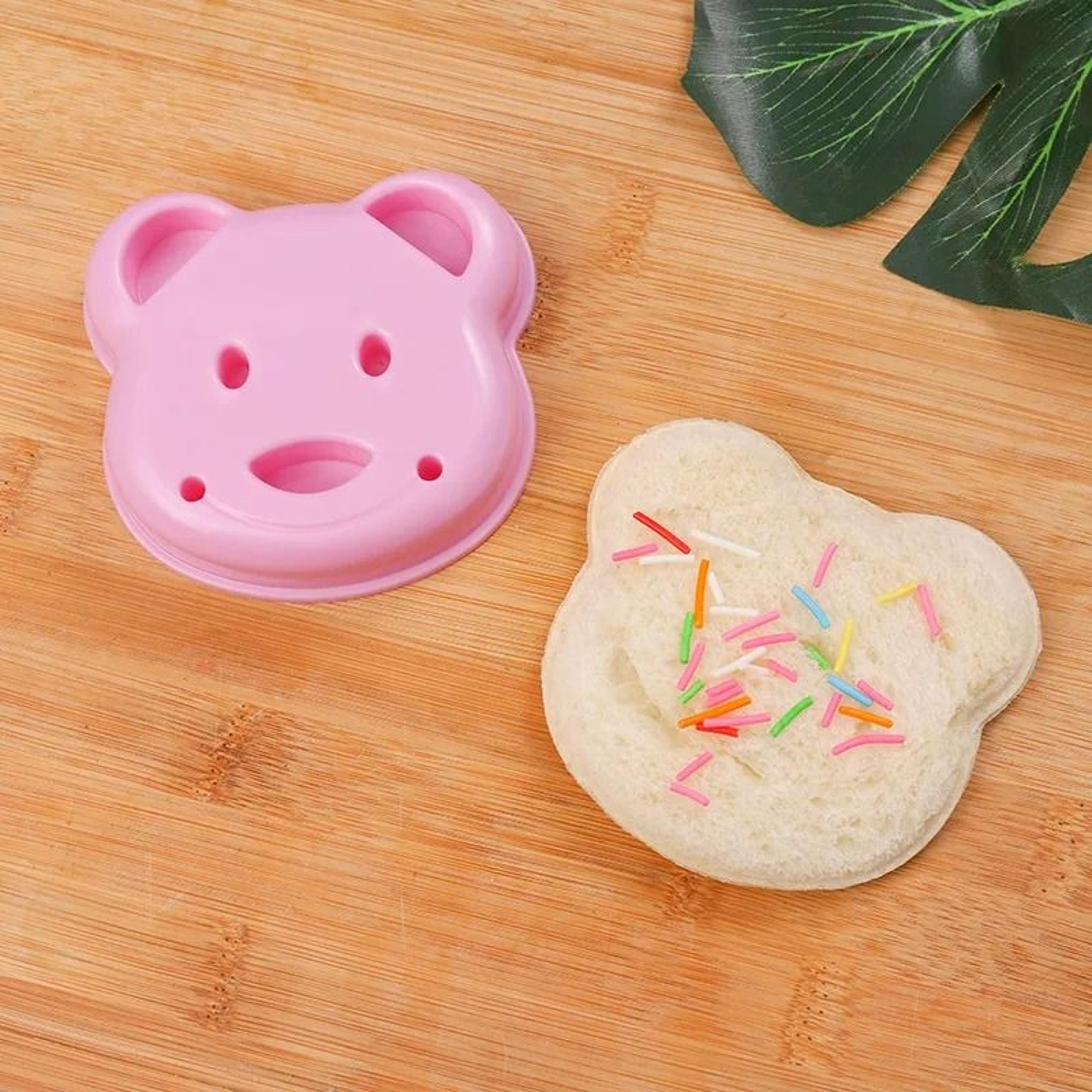 Bear  Car Sandwich Mold Set  Creative Bread Cutter  Sealer For Fun Childrens Lunches 9