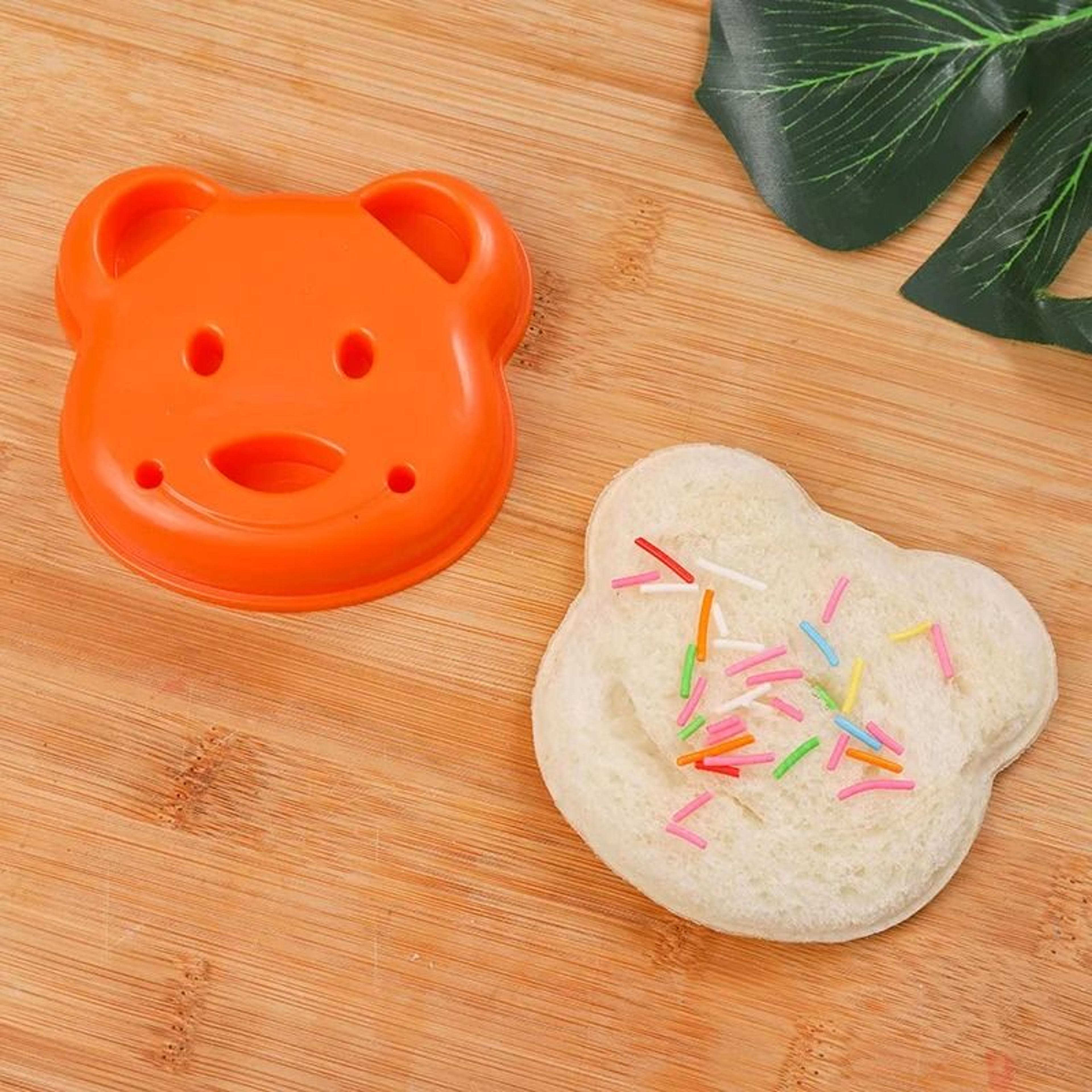 Bear  Car Sandwich Mold Set  Creative Bread Cutter  Sealer For Fun Childrens Lunches 10