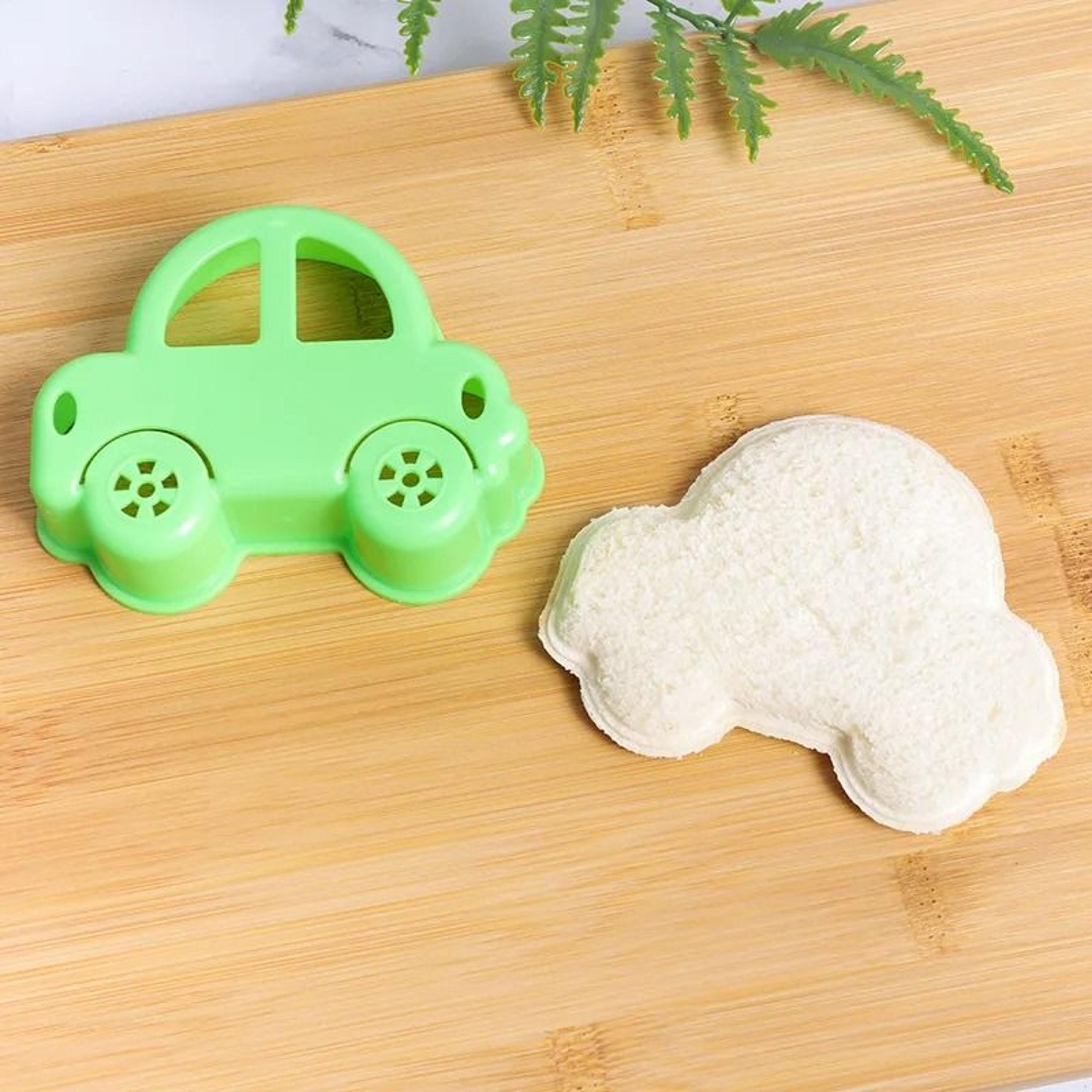 Bear  Car Sandwich Mold Set  Creative Bread Cutter  Sealer For Fun Childrens Lunches 6