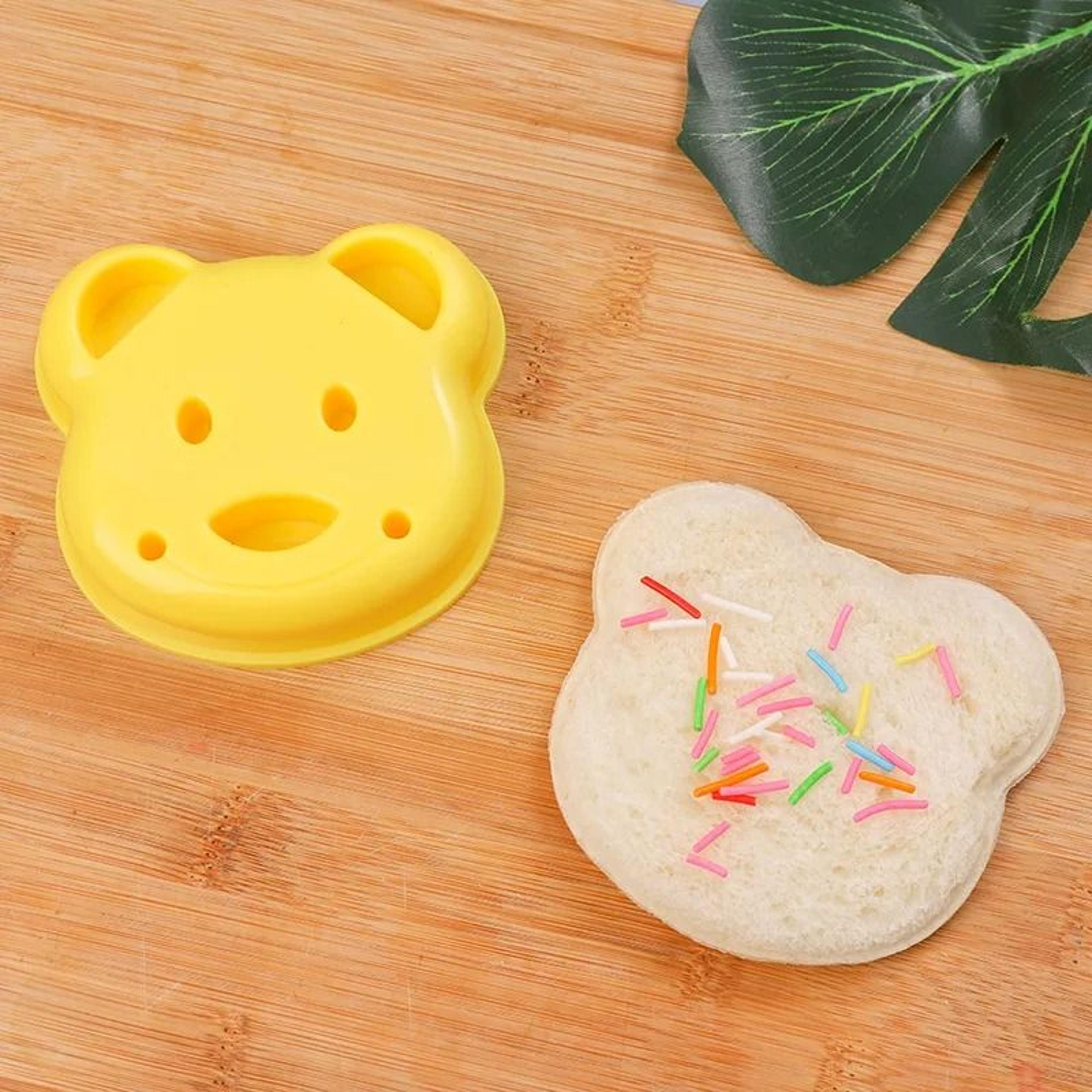 Bear  Car Sandwich Mold Set  Creative Bread Cutter  Sealer For Fun Childrens Lunches 7