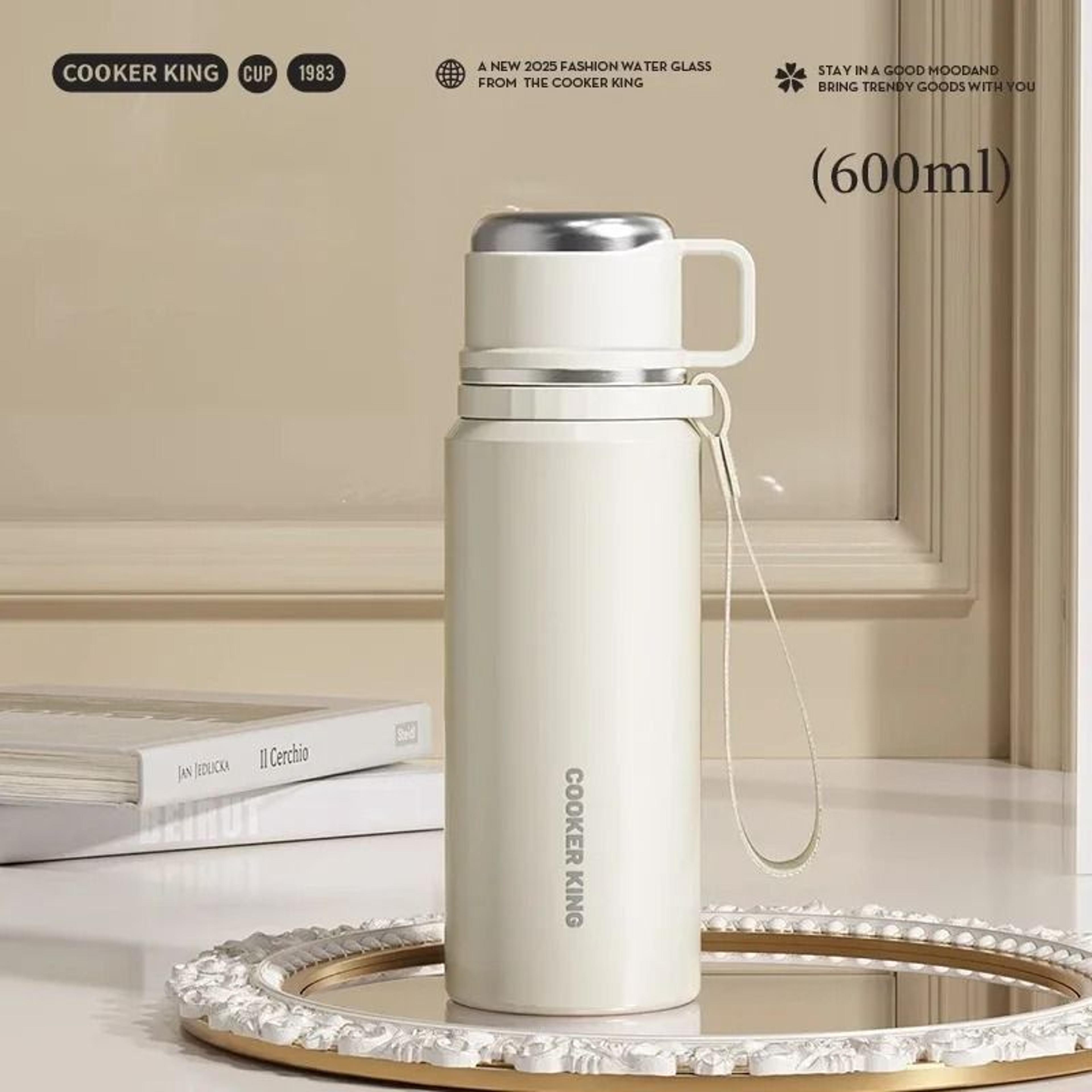 COOKER KING Floral Thermos Bottle  Stainless Steel Insulated Tea Maker With Strainer 6