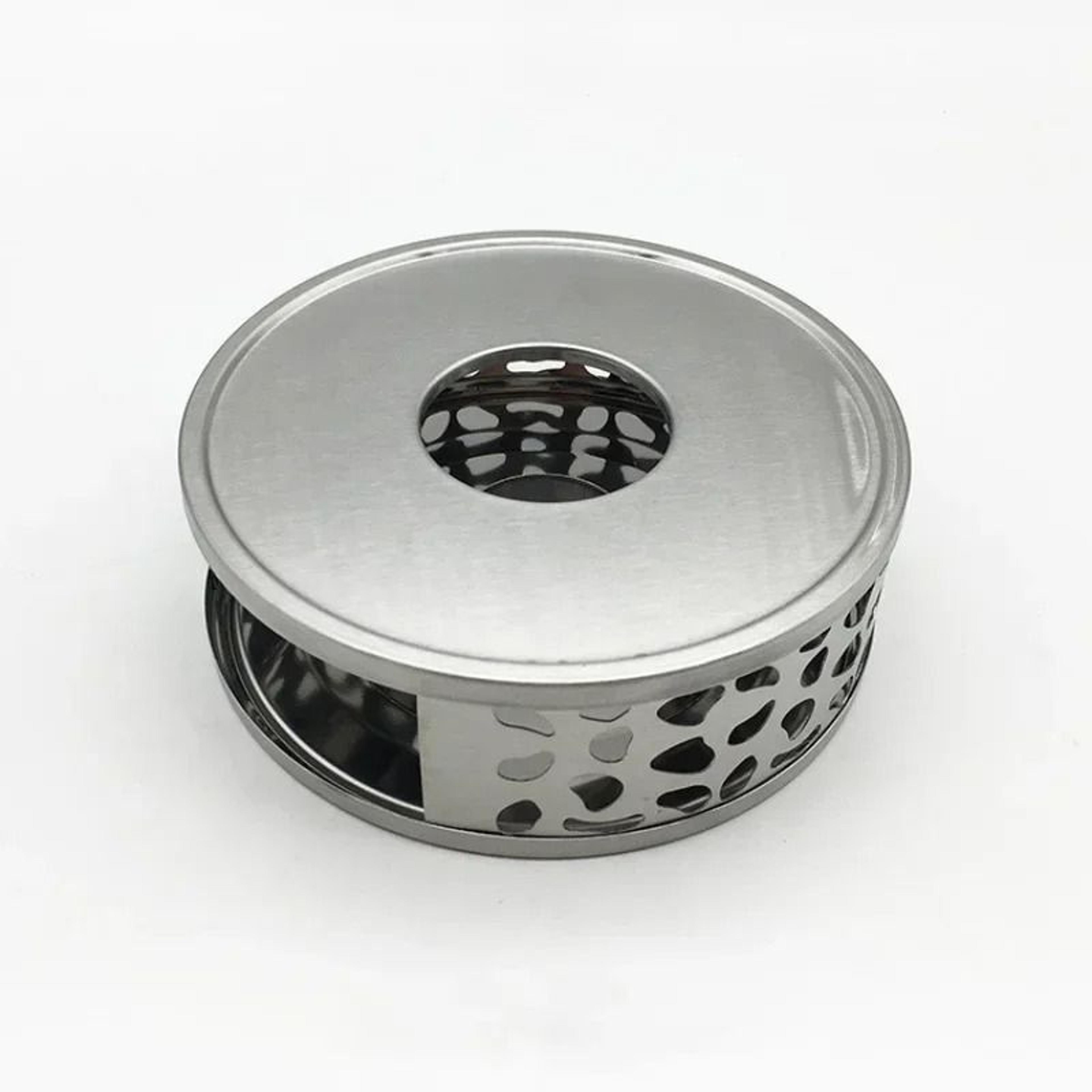 Stainless Steel Hollow Teapot Heating Base  Elegant CandlePowered Warmer For Ceramic  Coffee Pots 6