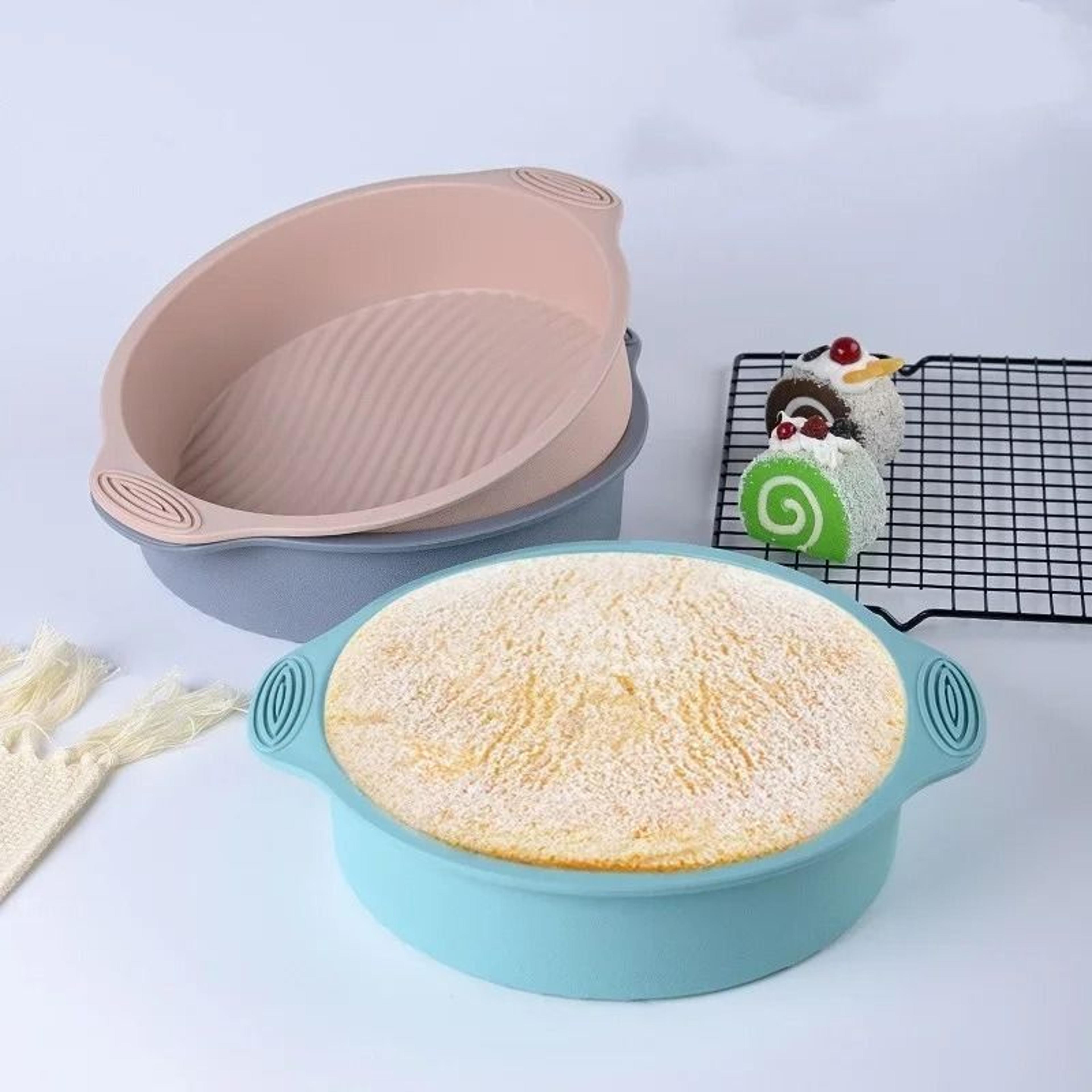 Round Large Silicone Baking Pan  Professional Pastry  Muffin Cake Mold 1