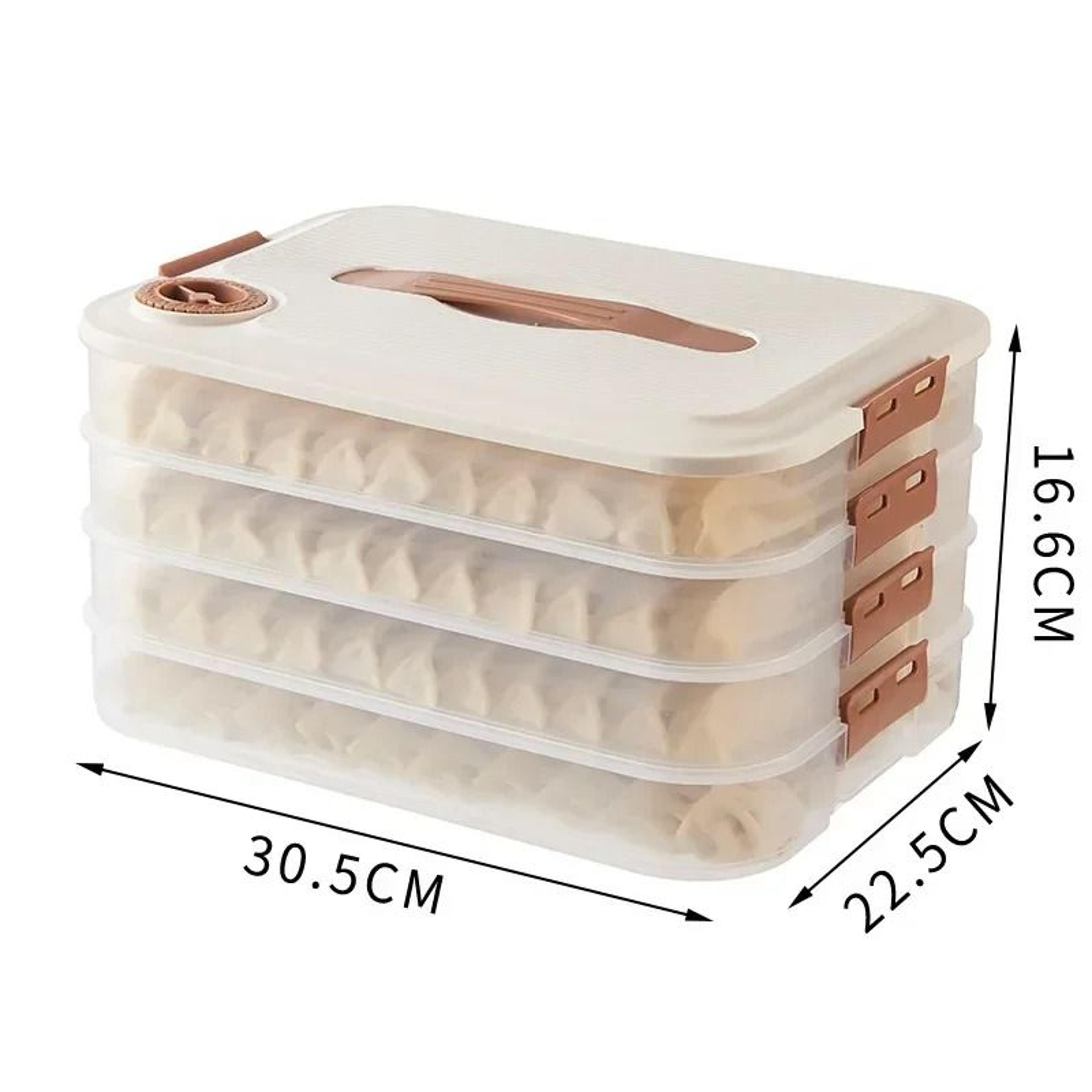Stackable Refrigerator Storage Box  Transparent Dumpling Preservation  Quick Freezing Container 9