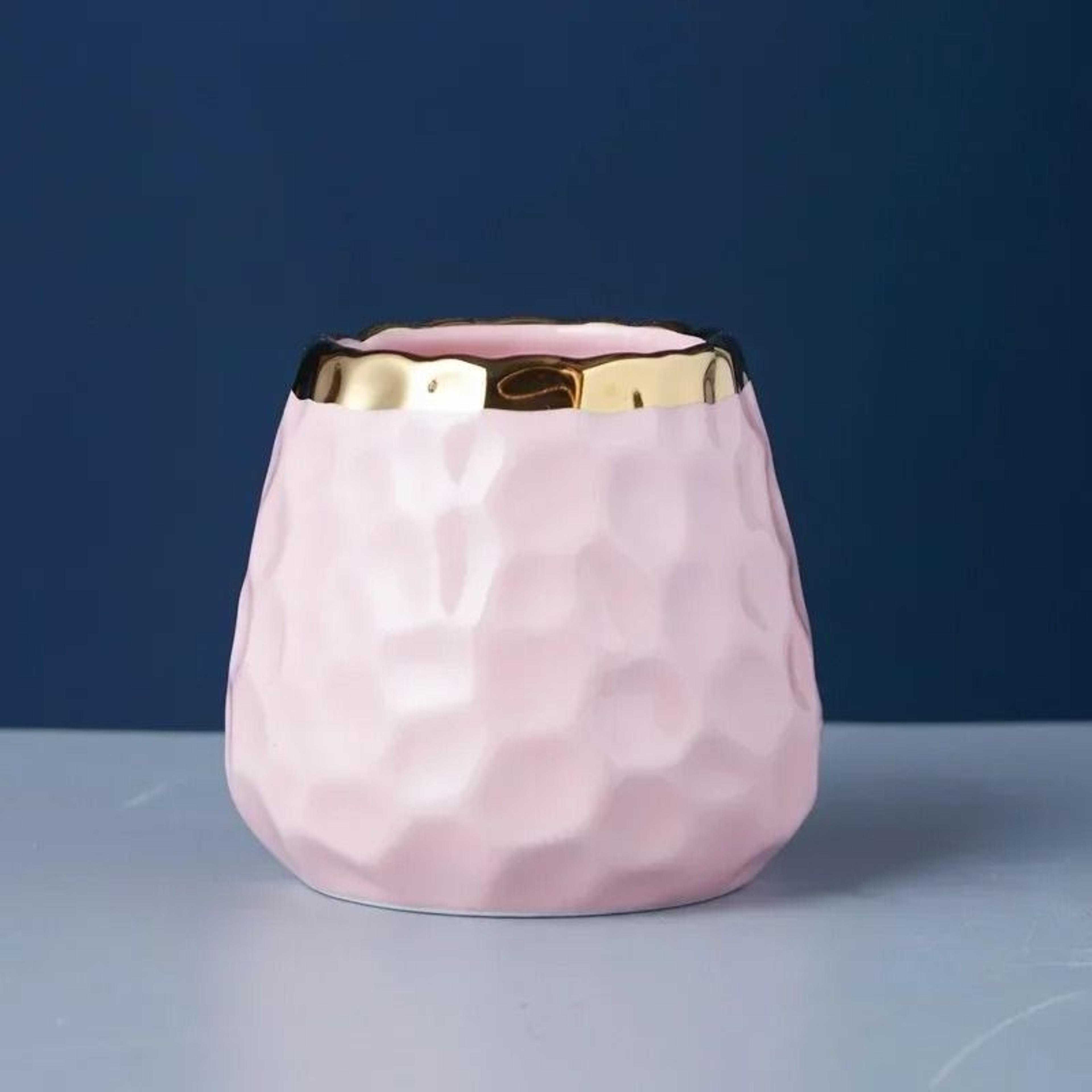 Creative Ceramic Storage Jar  Elegant Concave Stria Gold Edge Tableware For Dried Fruits  Nuts 9