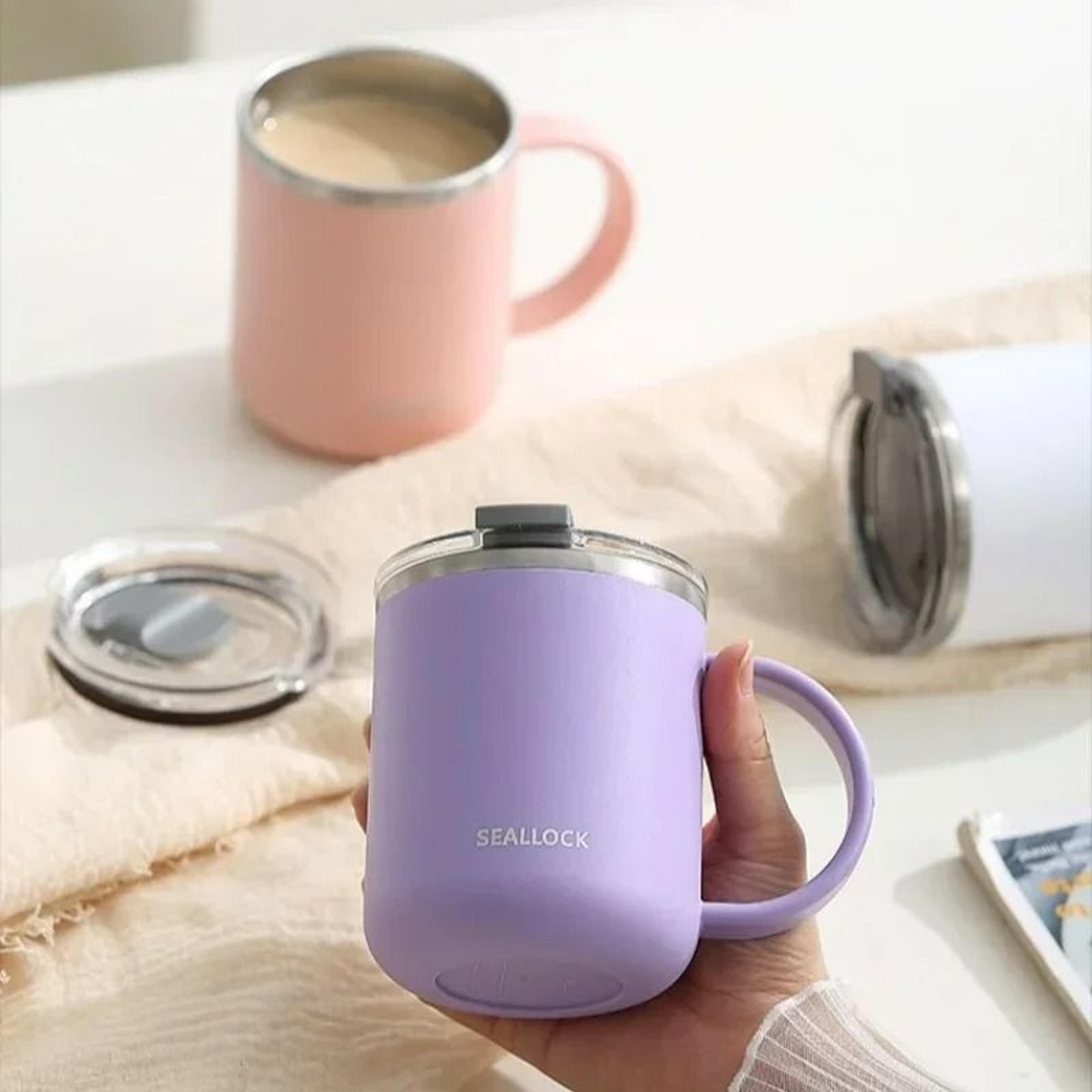 304 Stainless Steel Insulated Water Cup  450ml AntiScalding Milk  Juice Mug With Lid 2