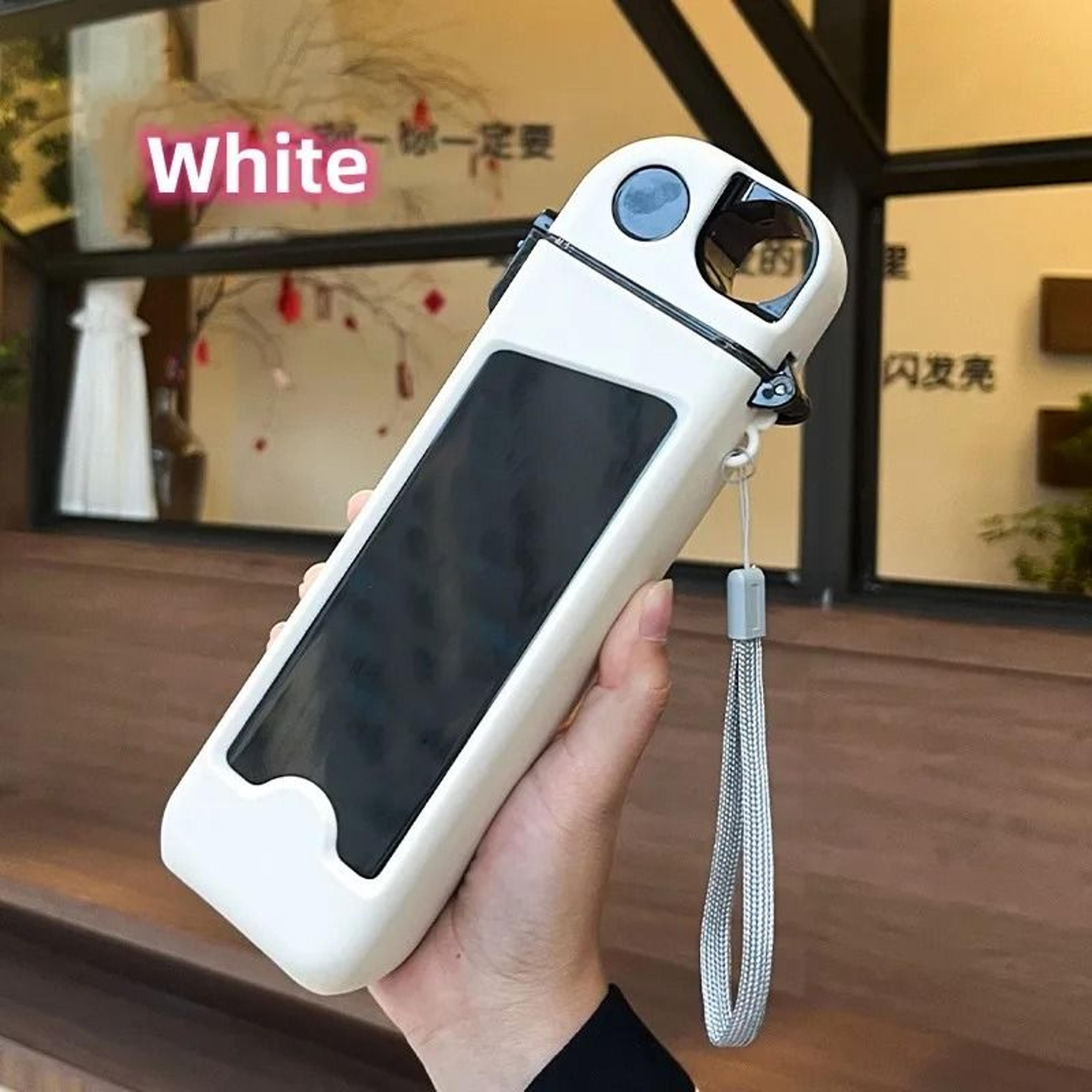 Plastic Straw Rectangular Water Bottle  High Color Value Portable FallResistant Cup 8