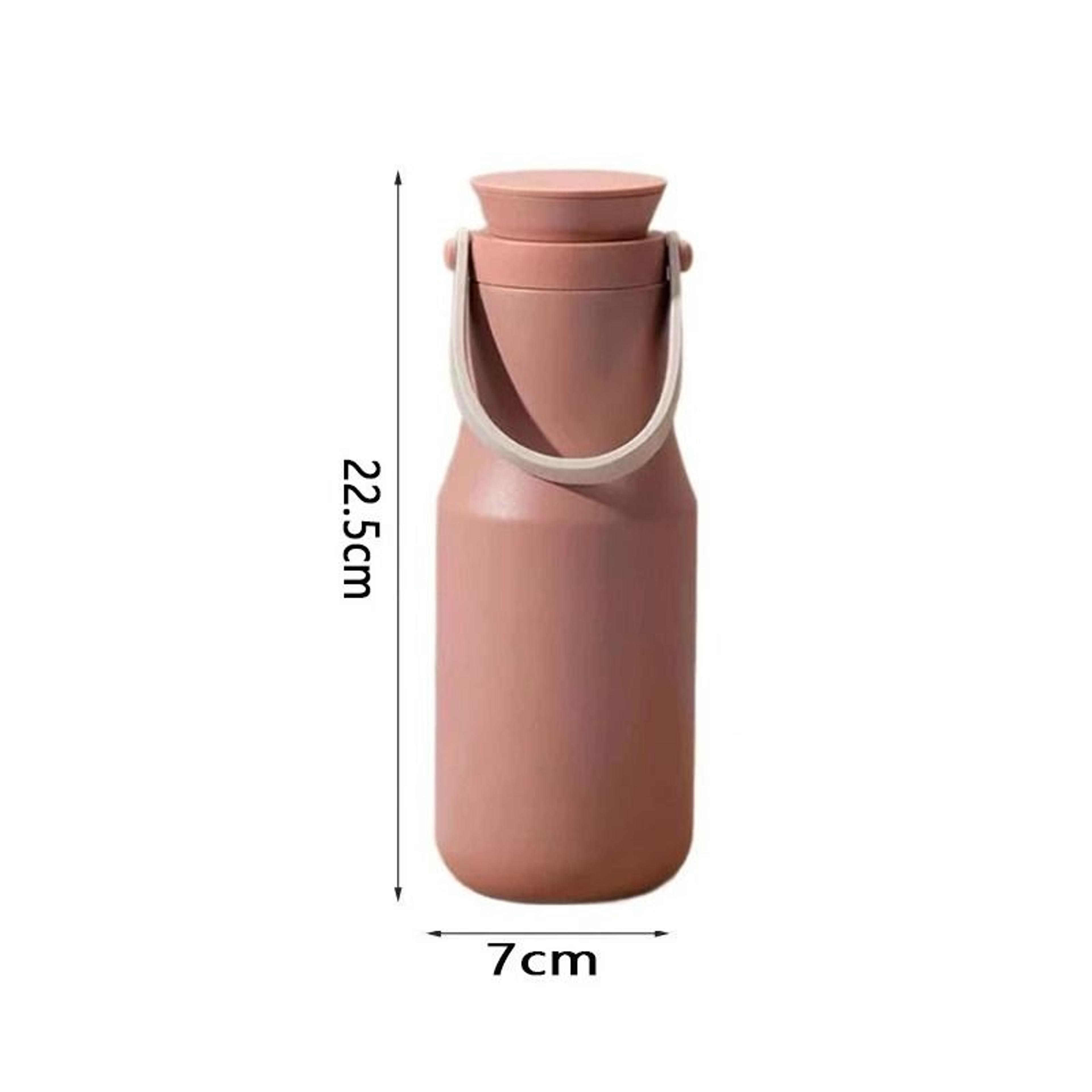 JUSTINLAU Ins Style Portable Vacuum Flask  470ml 304 Stainless Steel HandHeld Thermos 5