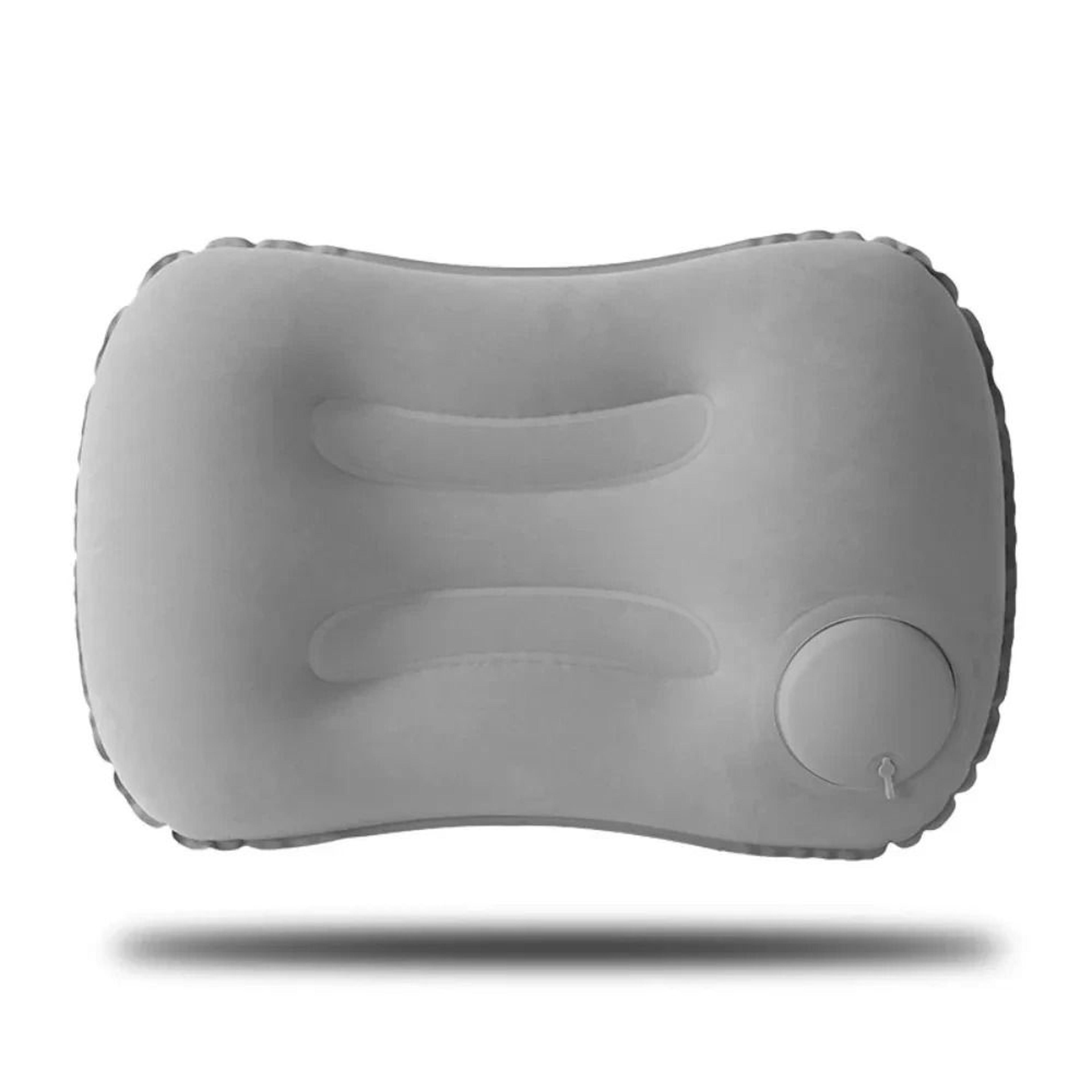 Portable Inflatable Camping Pillow  Ultra Soft Flocking Travel Pillow For Neck  Lumbar Support 6
