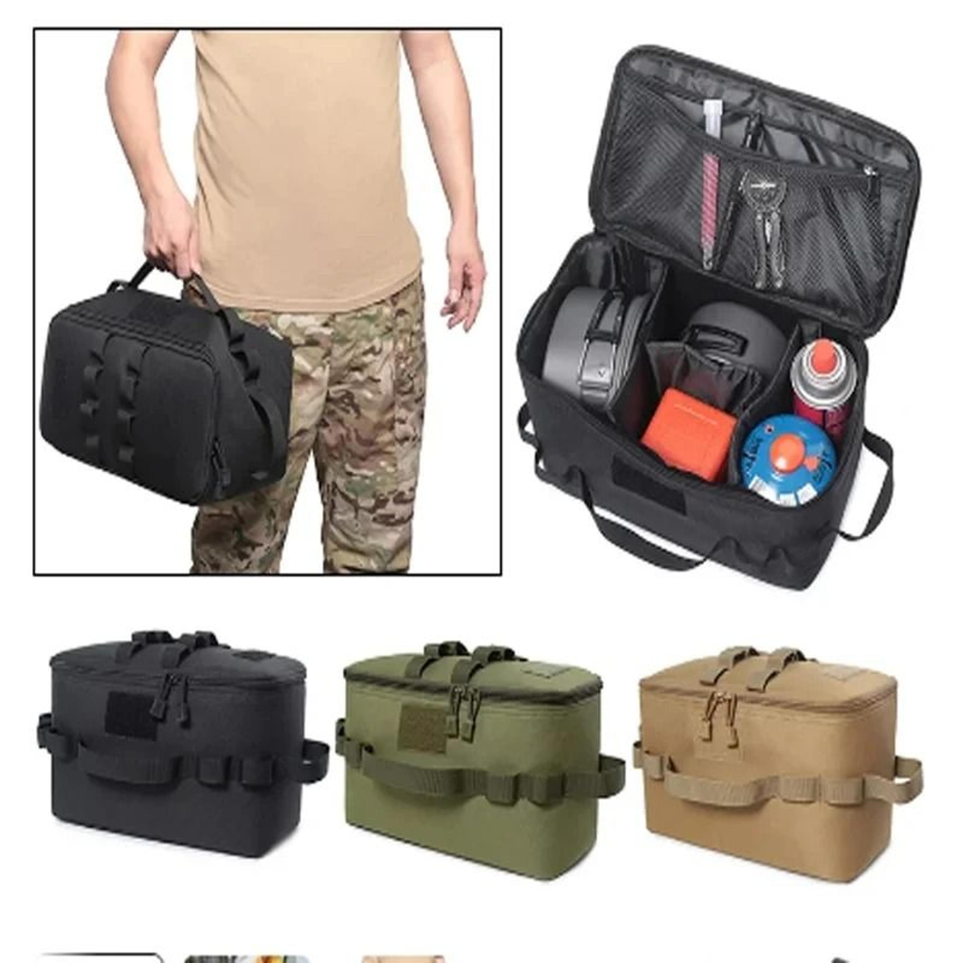 Outdoor Camping Storage Bag  Large Capacity Cookware  Gas Tank Organizer 5