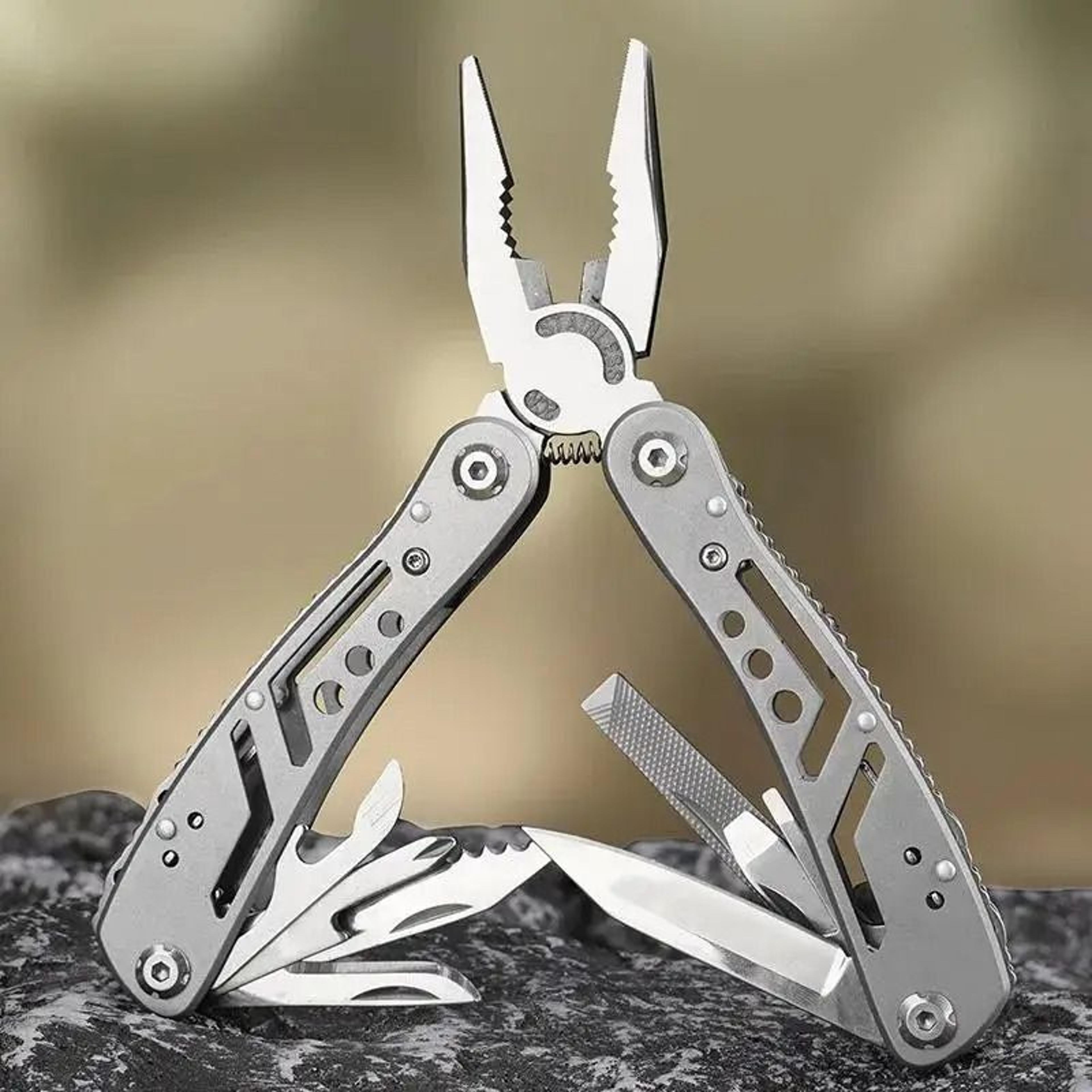 24in1 Stainless Steel Multitool Pliers  Portable Folding Survival Tool For Camping  Hunting 1