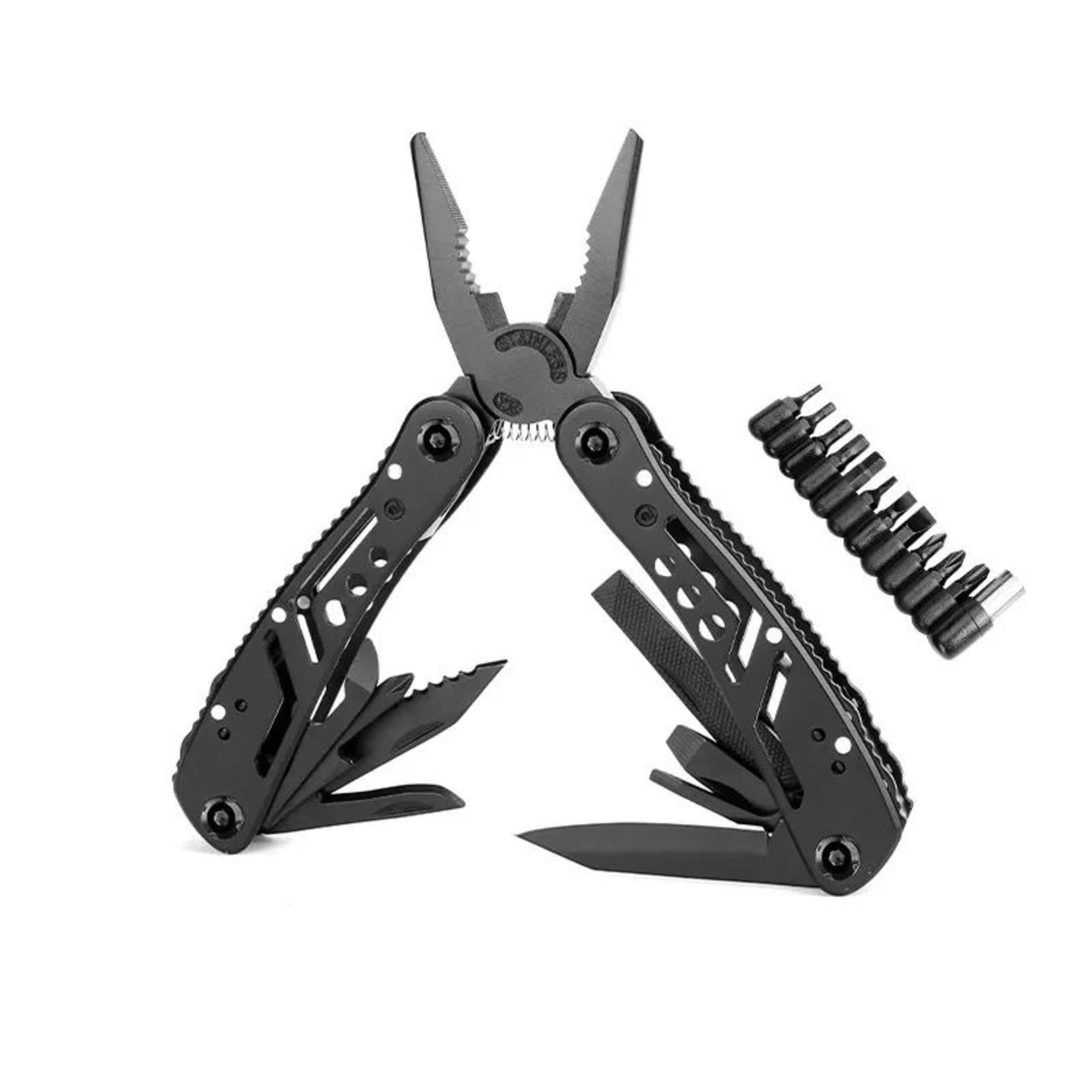 24in1 Stainless Steel Multitool Pliers  Portable Folding Survival Tool For Camping  Hunting 8