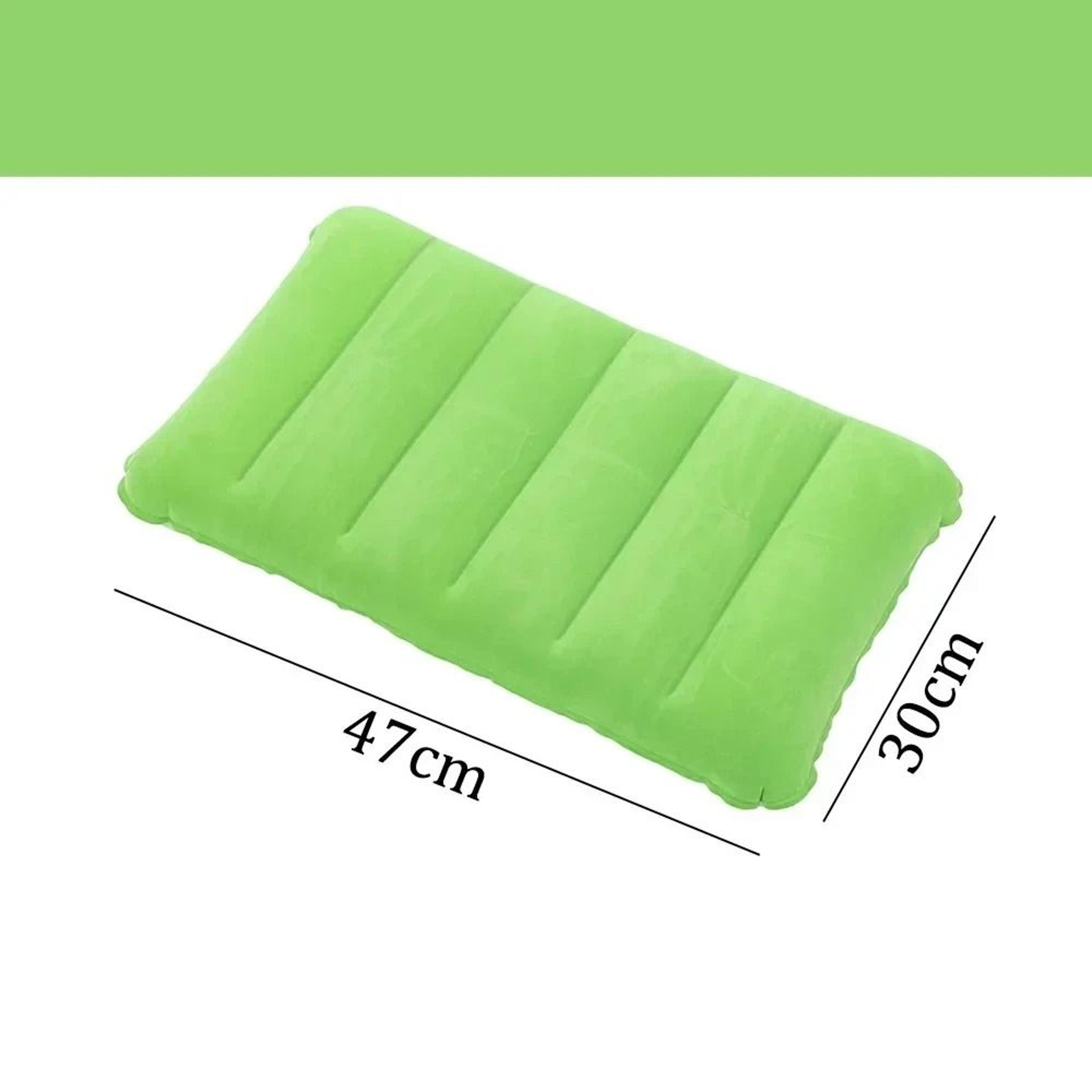 Portable Inflatable Air Cushion Pillow  Large 47x30cm Folding Square Travel Headrest 6