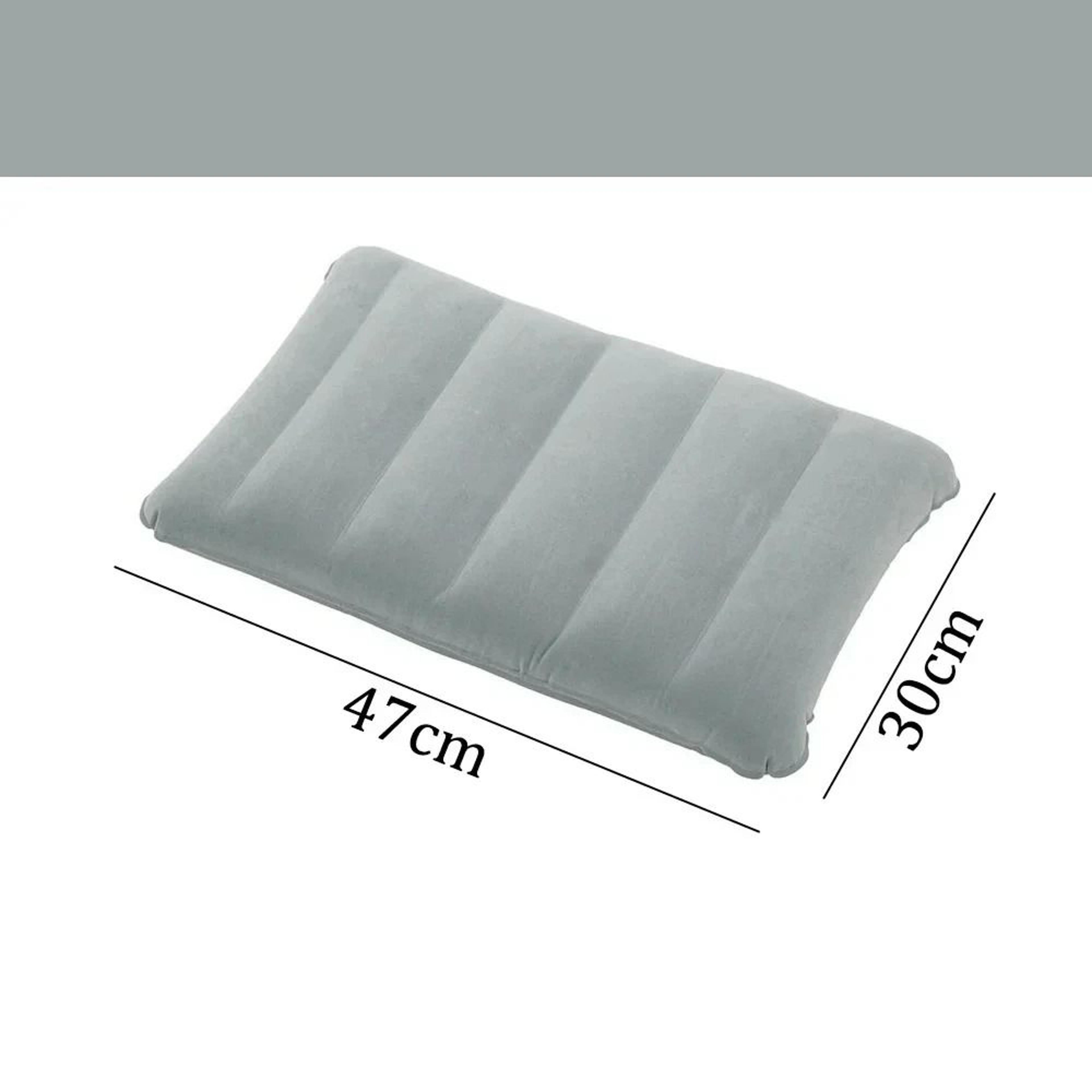 Portable Inflatable Air Cushion Pillow  Large 47x30cm Folding Square Travel Headrest 8