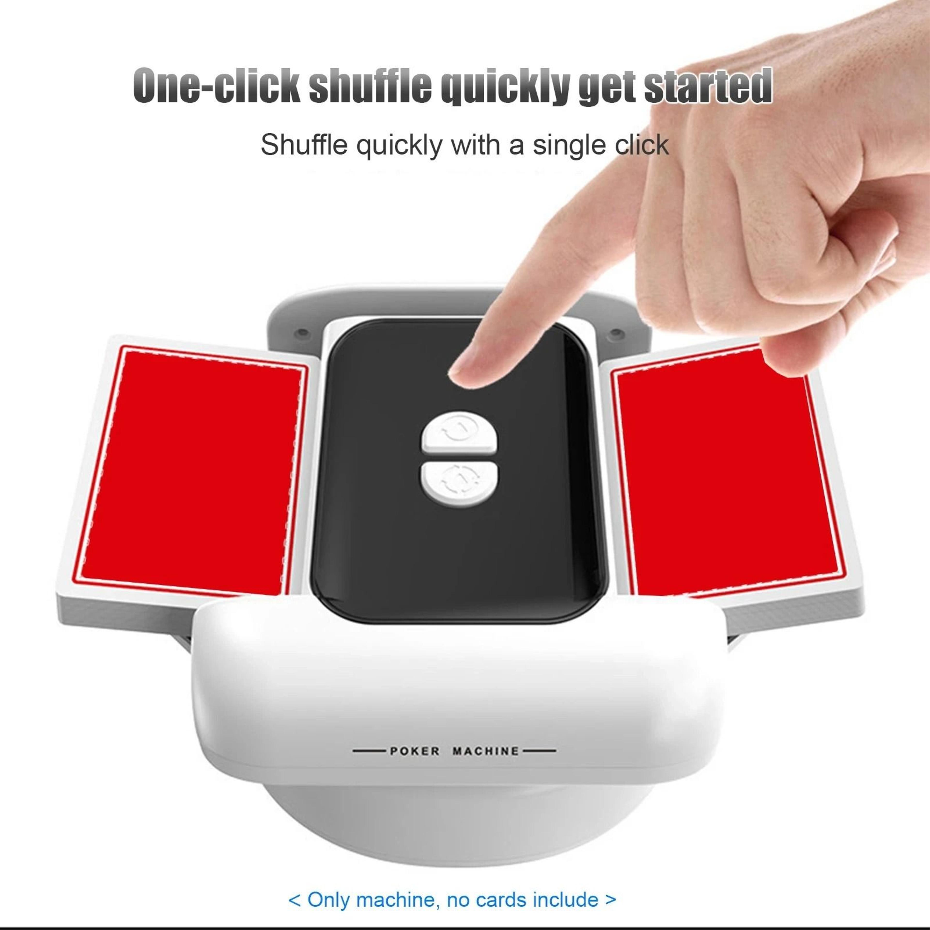 Automatic 2Deck Card Shuffler  Rechargeable Electric Poker Machine With TypeC Port 0