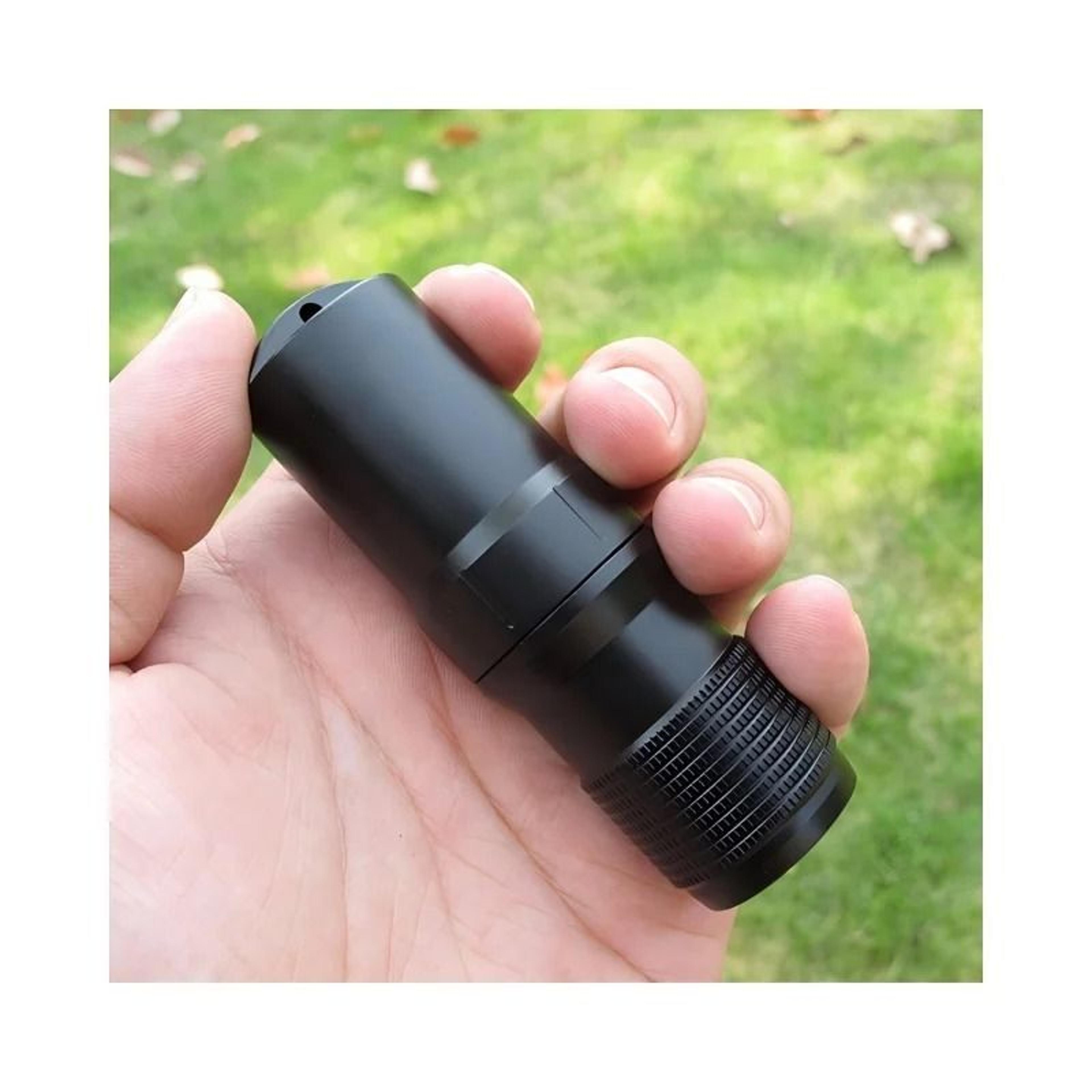 EDC Waterproof Survival Capsule Box  3in1 Pill Match  Emergency Storage Container 3