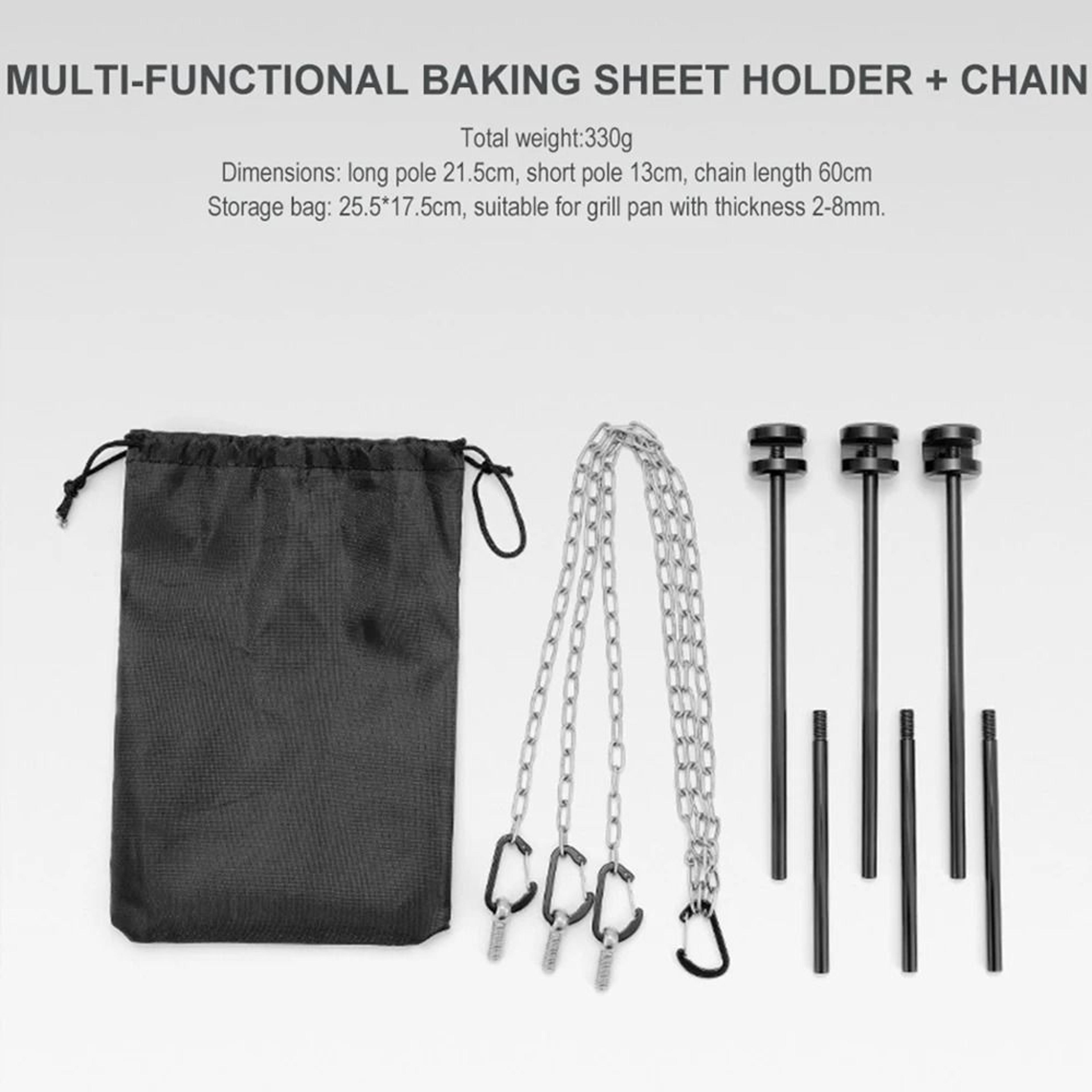 Outdoor BBQ Triangular Bracket  Multifunctional Detachable Camping Grill Pot Rack 7