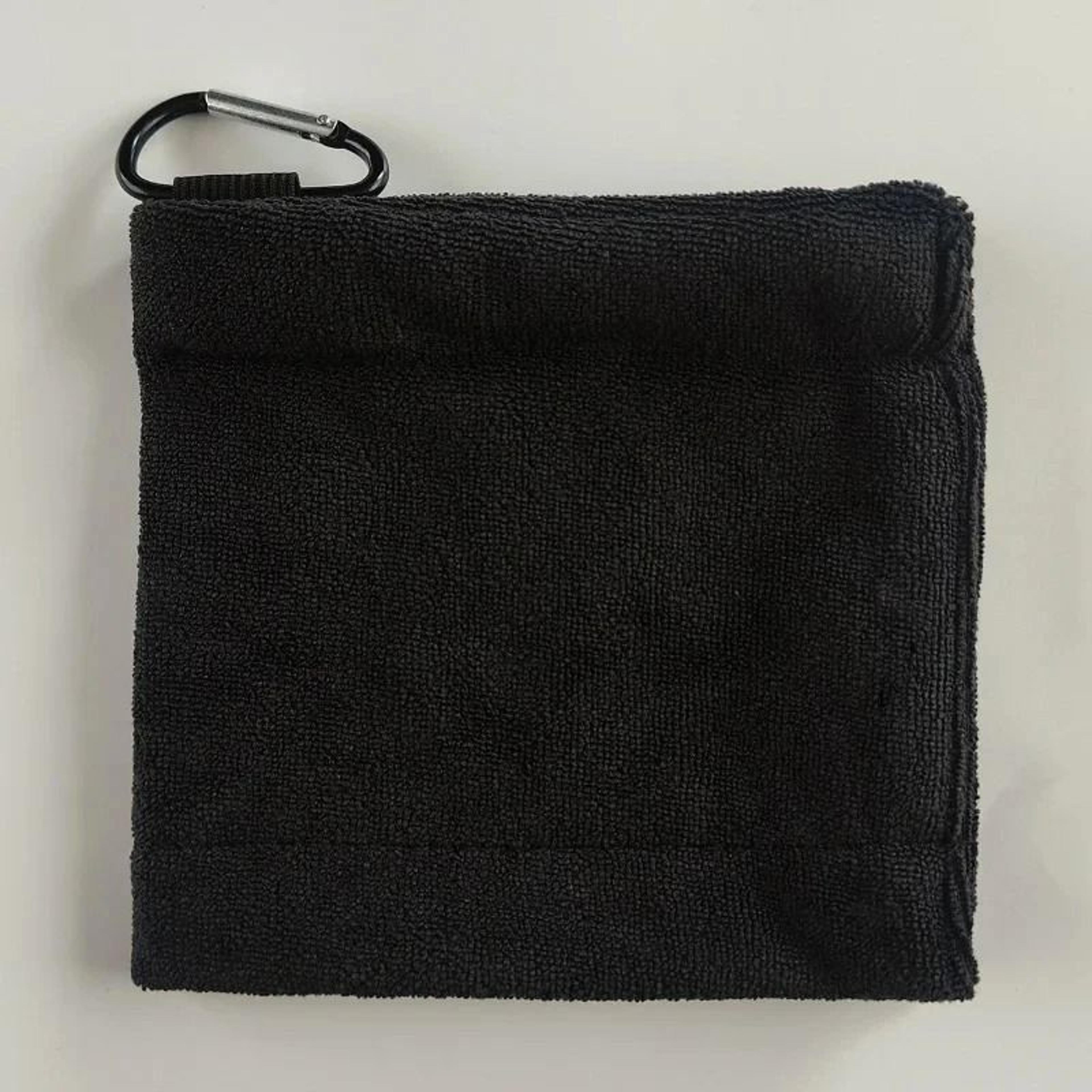 Premium Microfiber Golf Towel  High Water Absorption Cleaning Cloth With Carabiner Hook 2