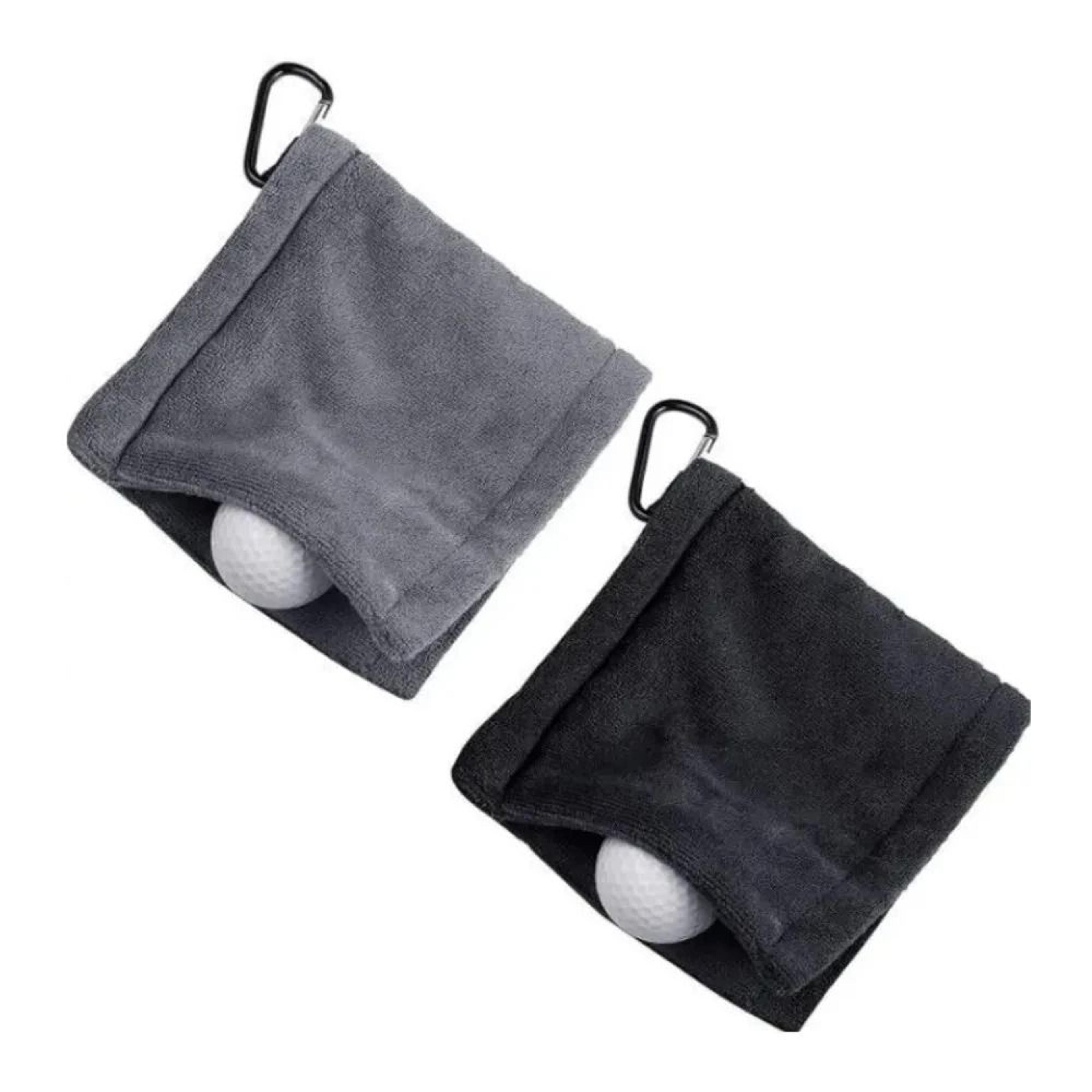 Premium Microfiber Golf Towel  High Water Absorption Cleaning Cloth With Carabiner Hook 4