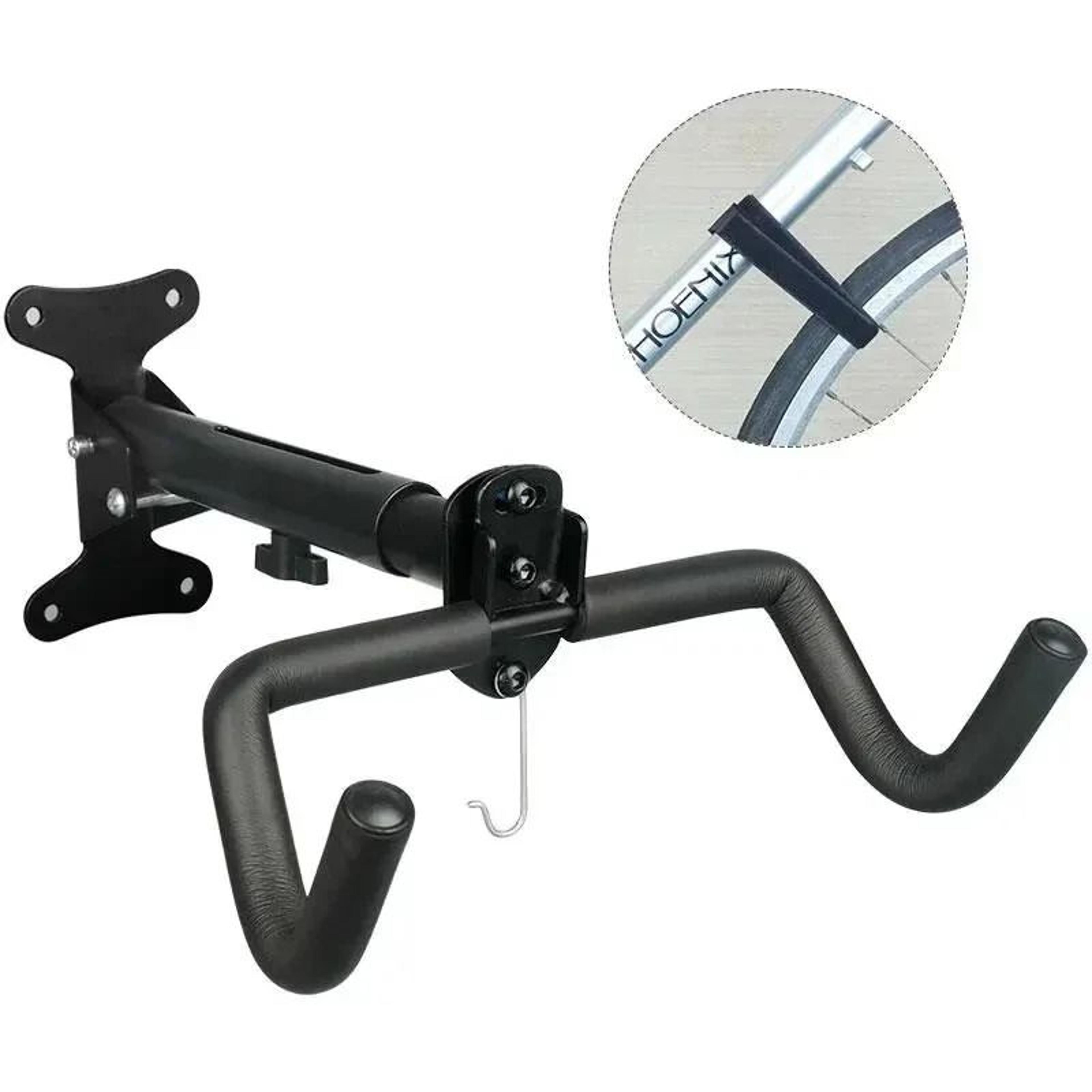 HeavyDuty Wall Mounted Bicycle Rack  360 Rotating Steel MTB Storage Stand 6