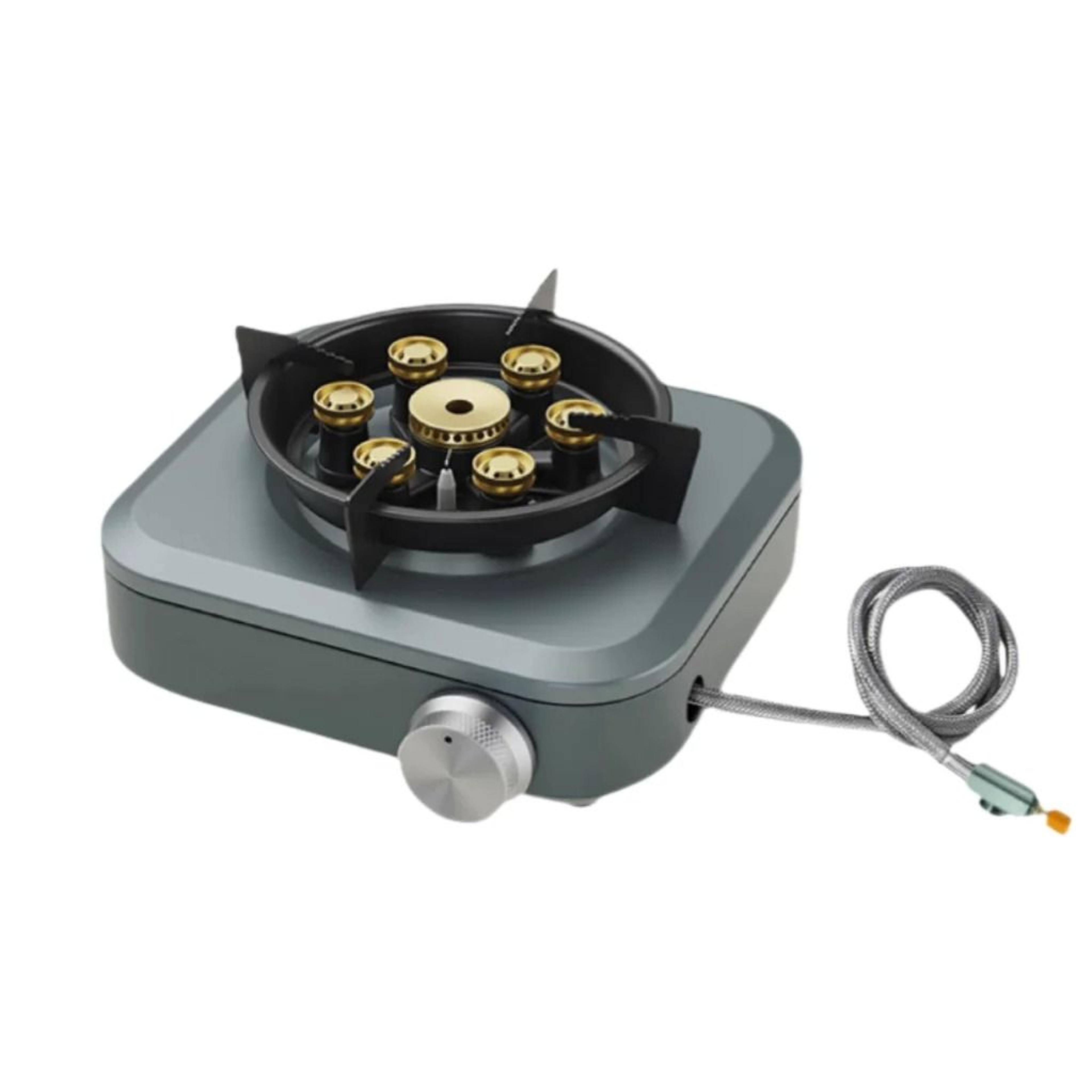 7Core HighPower Camping Stove  Strong Fire Portable Windproof Gas Burner 5