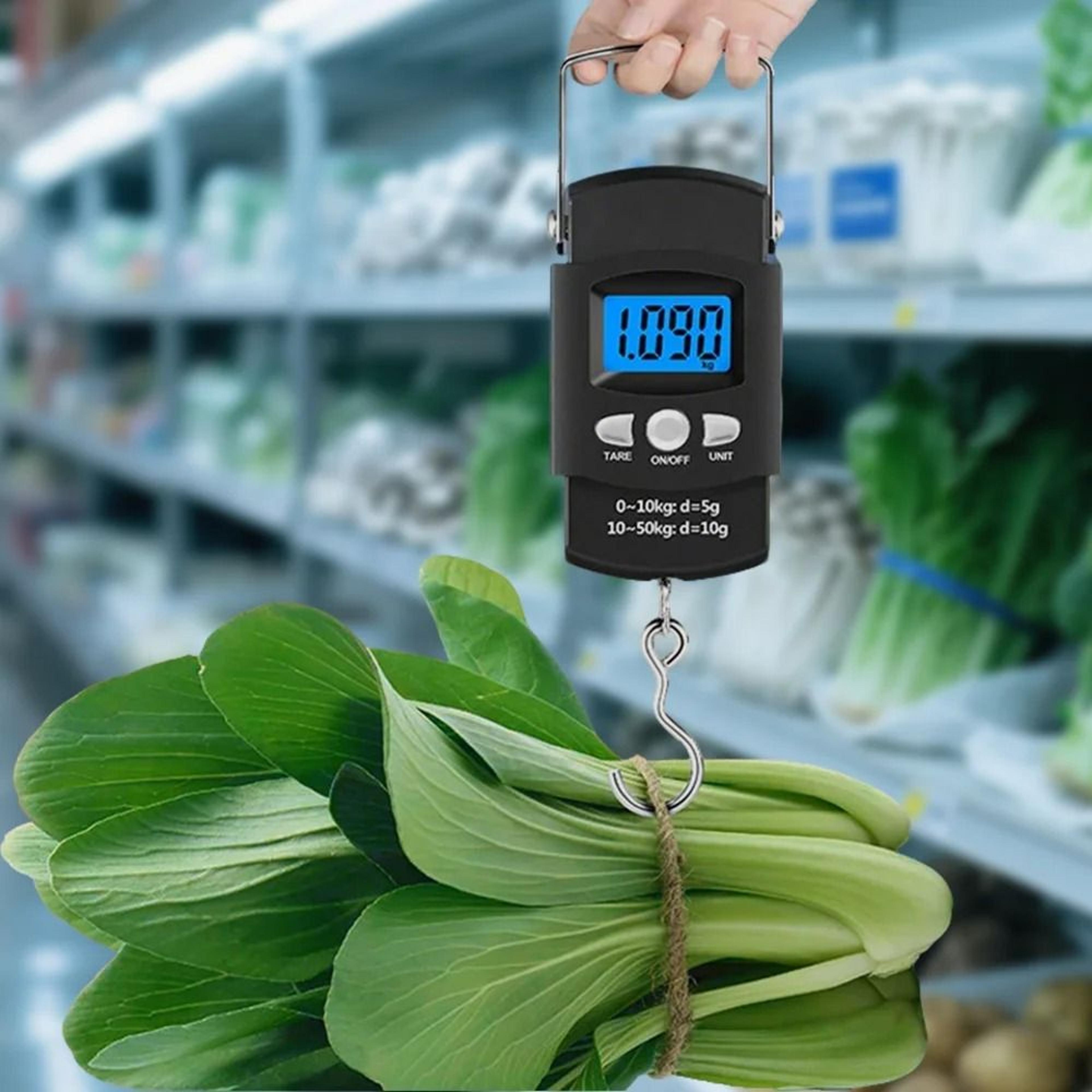 Portable 50kg Digital Luggage Scale  Electronic Hanging Scale With 100cm Measuring Tape 1