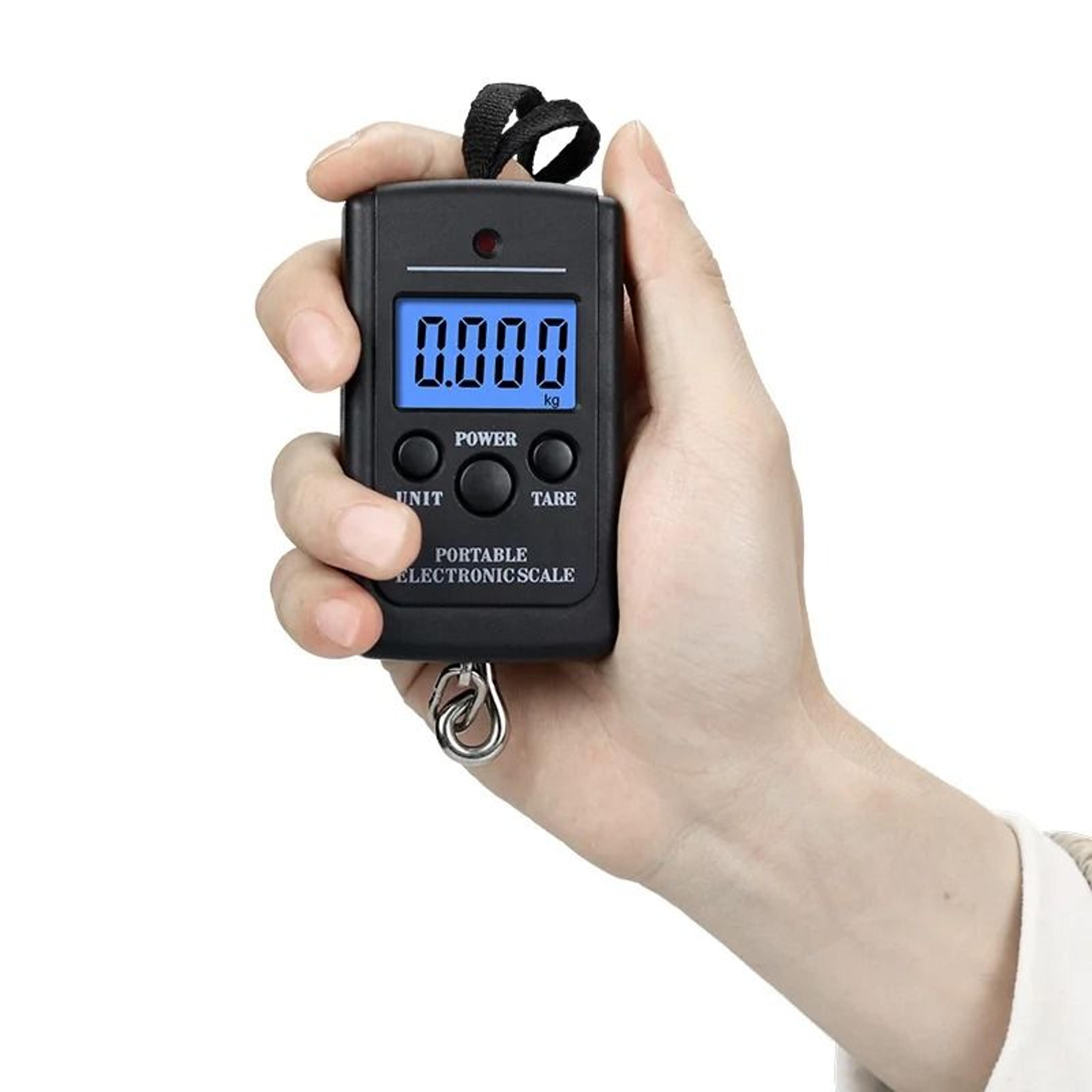 Portable 50kg Digital Luggage Scale  Electronic Hanging Scale With 100cm Measuring Tape 2