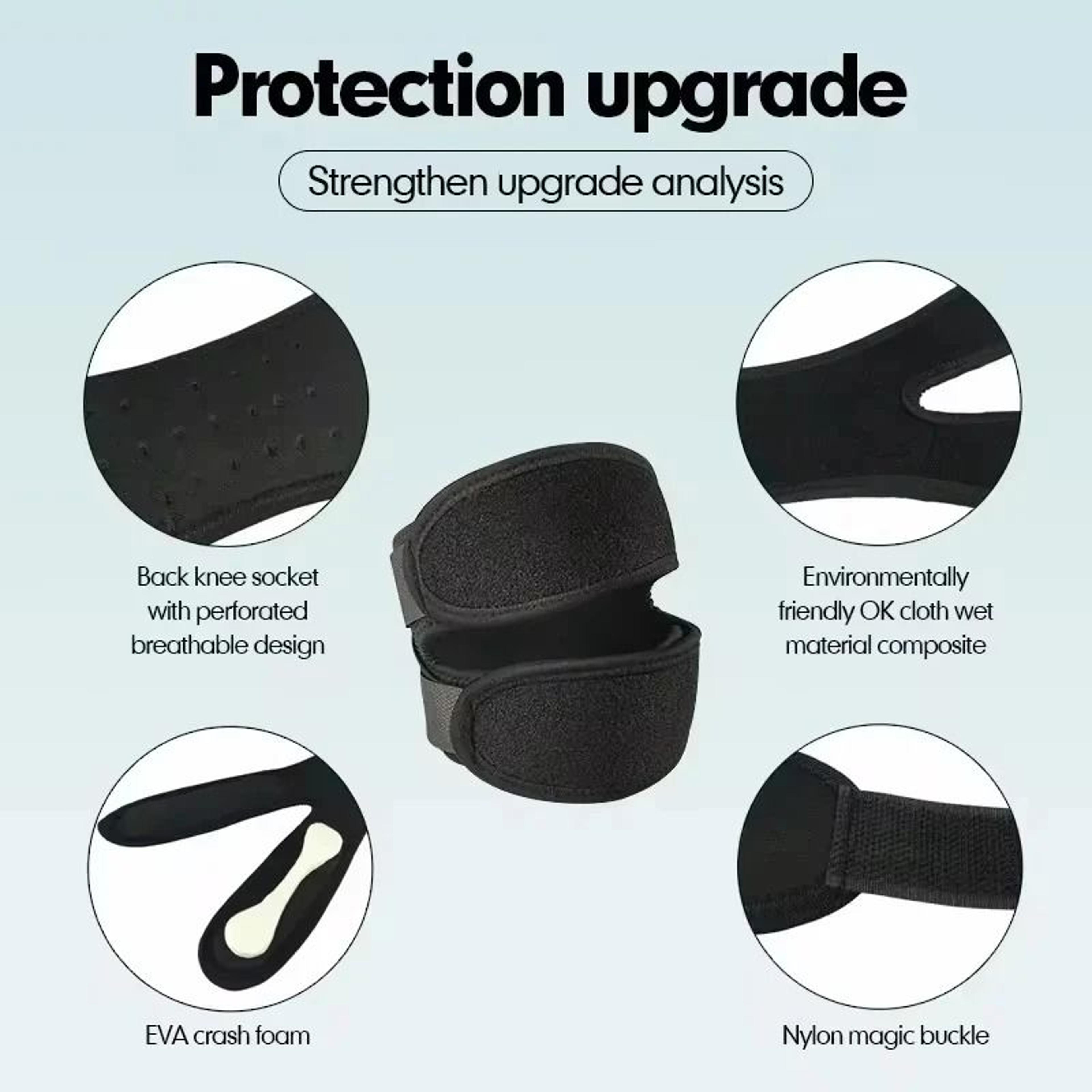 Pressurized Knee Wrap Sleeve  Elastic Support Bandage With Open Patella For Sports Safety 1