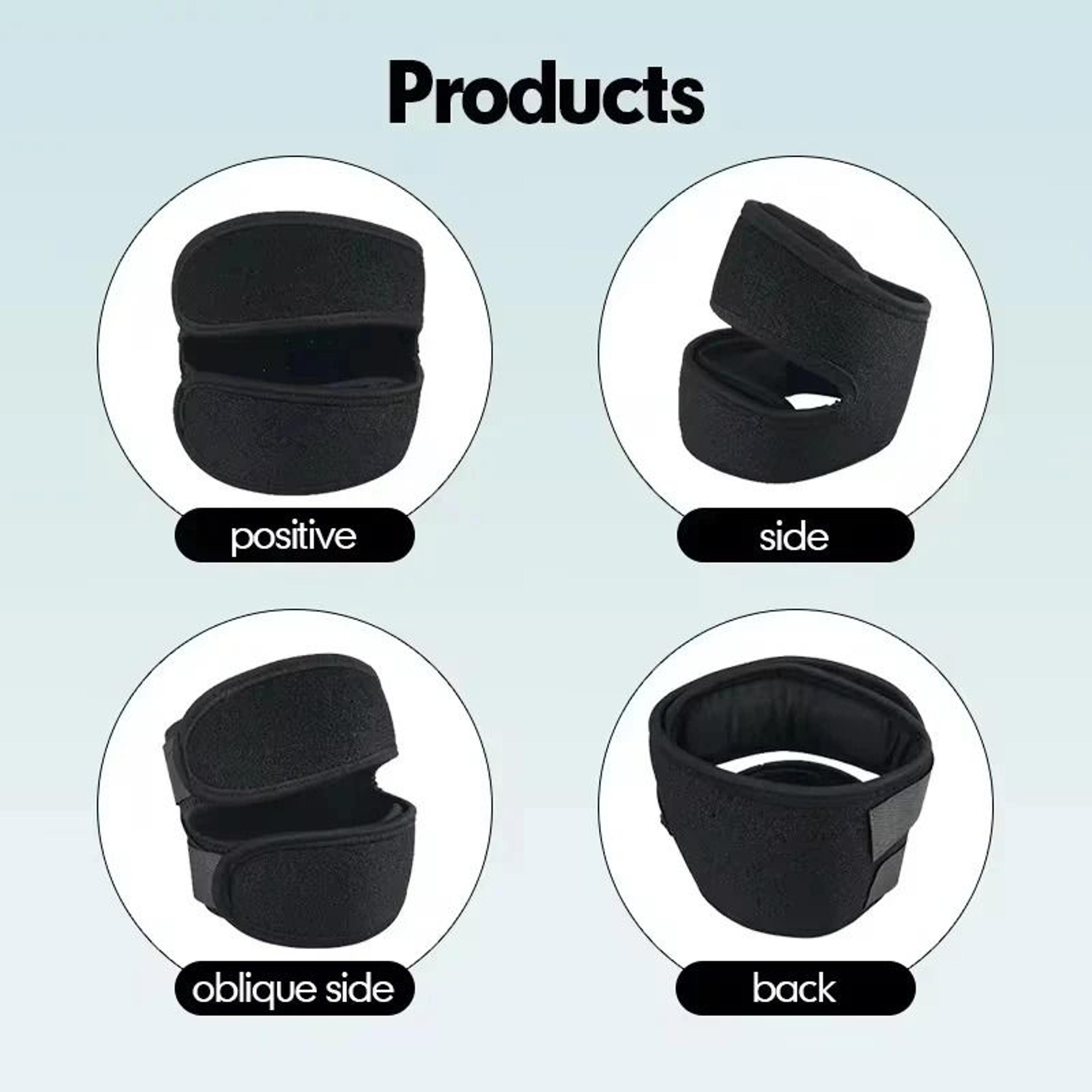 Pressurized Knee Wrap Sleeve  Elastic Support Bandage With Open Patella For Sports Safety 3