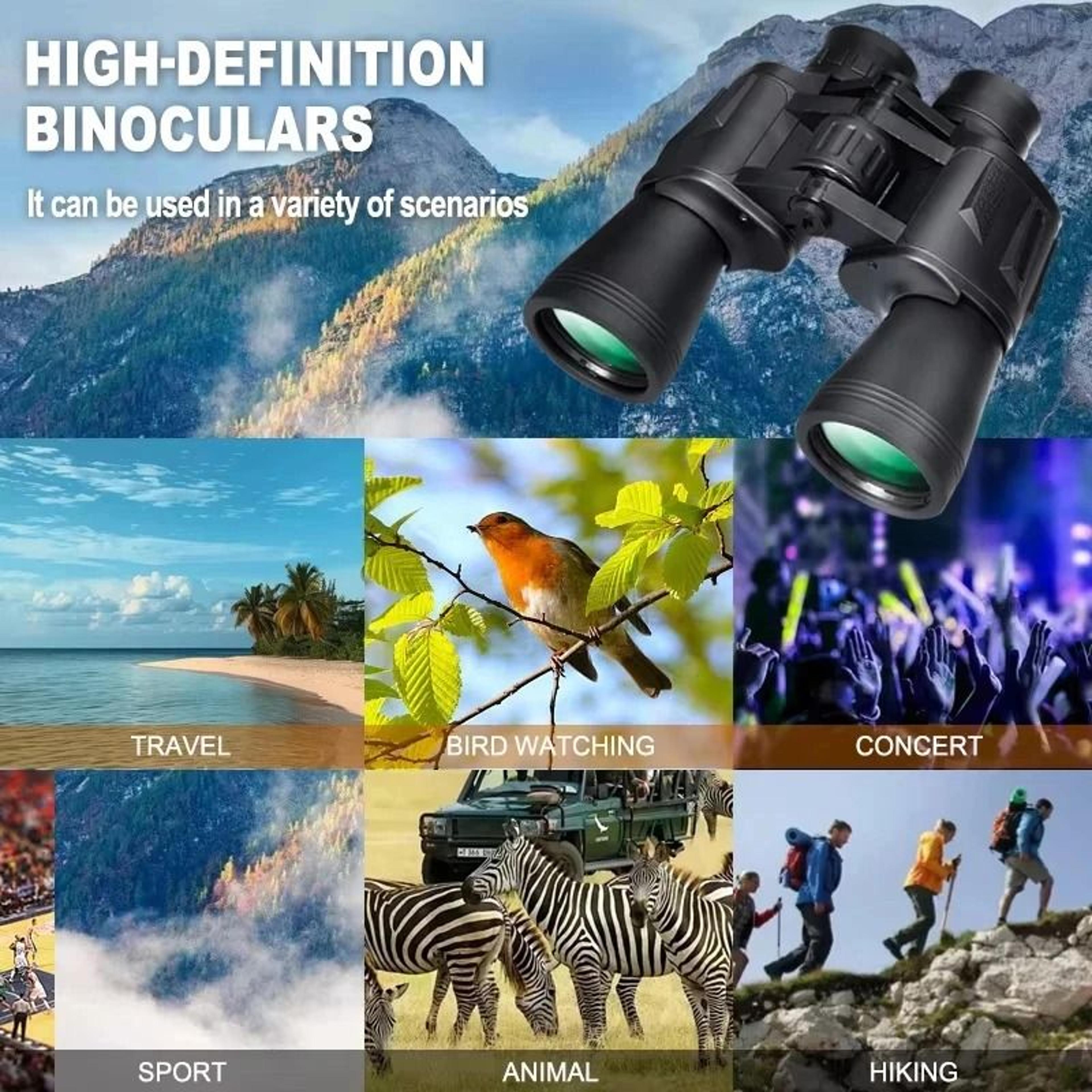 Professional 20x50 HighPowered Binoculars  IPX4 Waterproof FMC Optics For Bird Watching 4