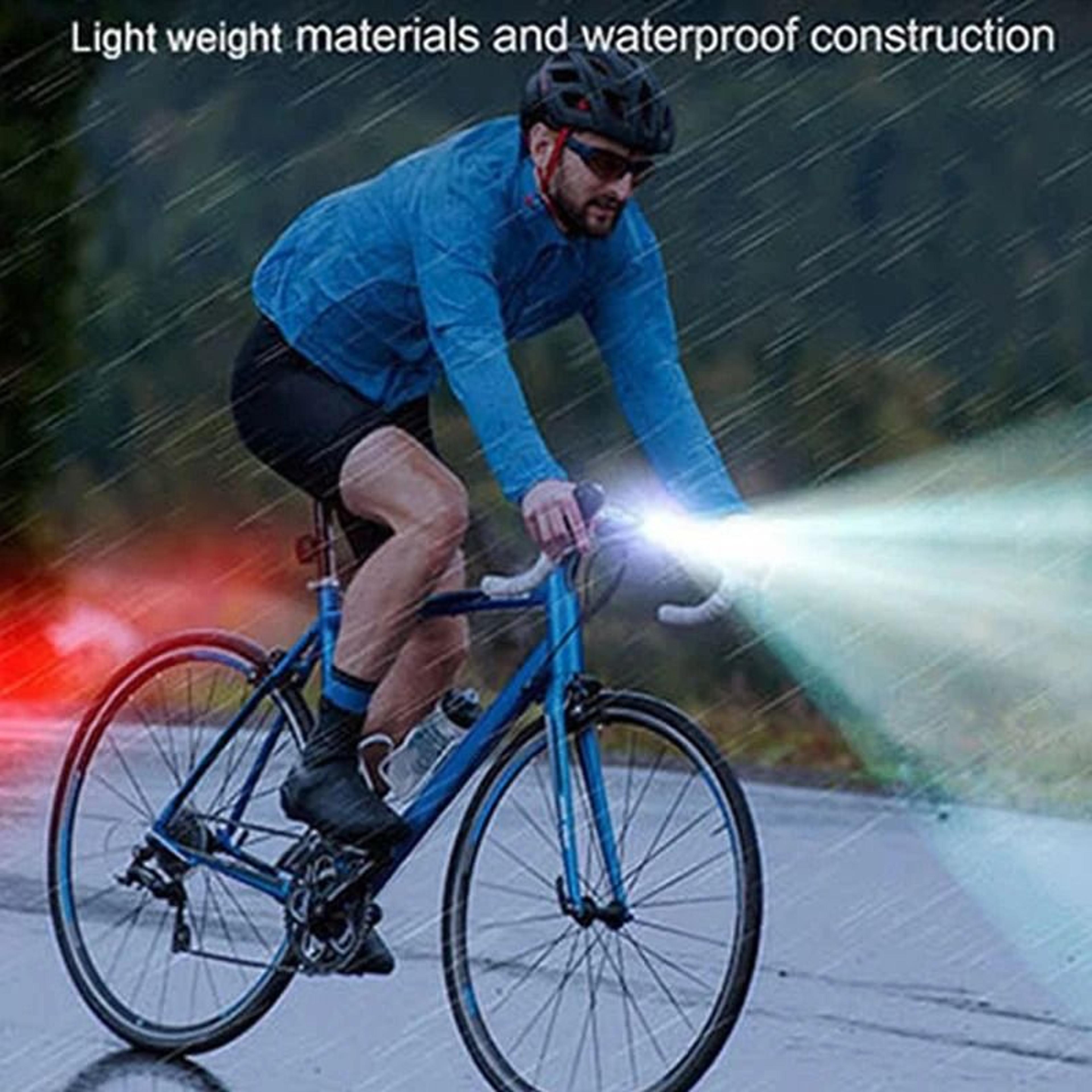 Bike Light Set USB Rechargeable  IPX5 Waterproof Front  Rear Safety Lights For Mountain  Road 2