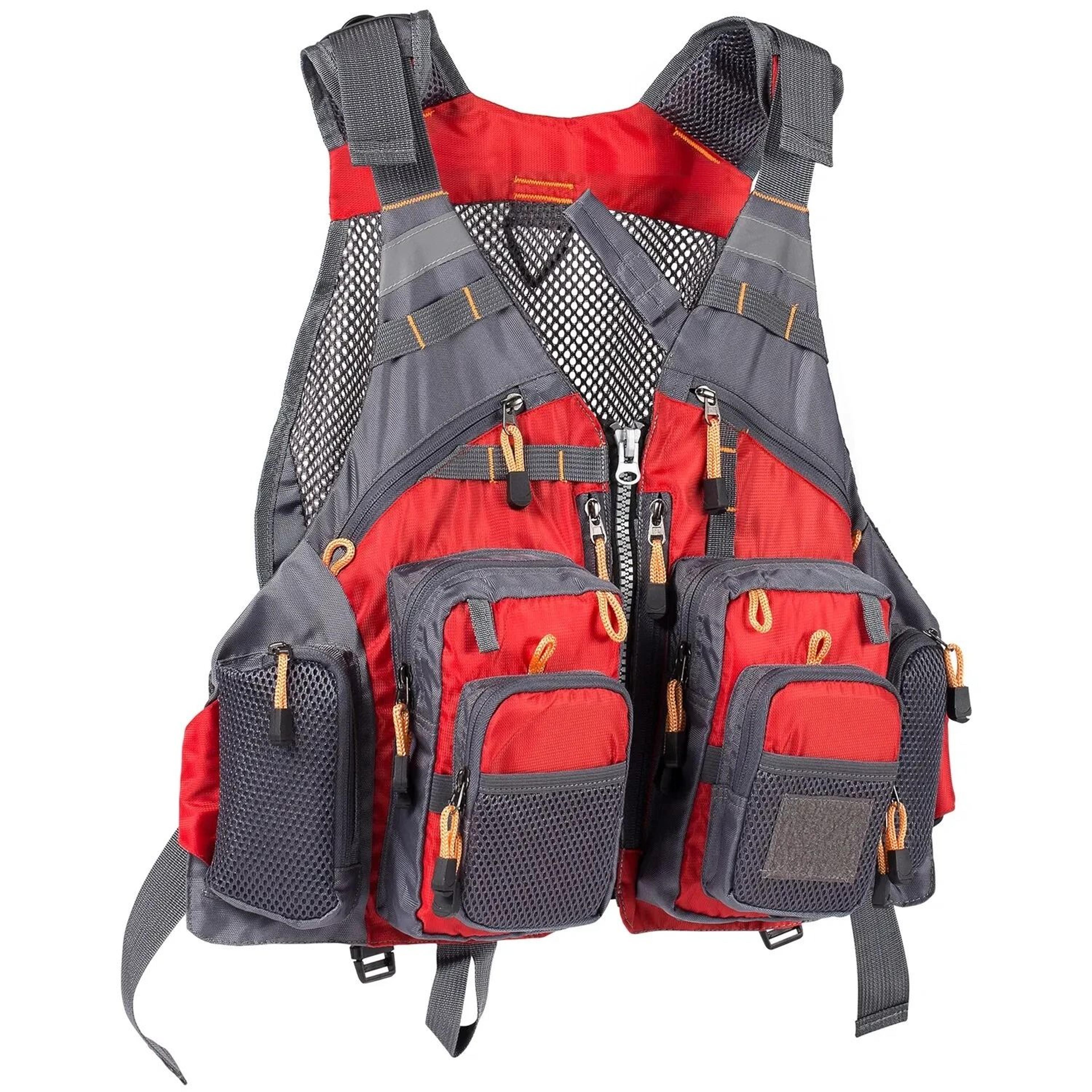 Breathable MultiPocket Fishing Vest  Adjustable Outdoor Safety Gear For Mountaineering  Hiking 9