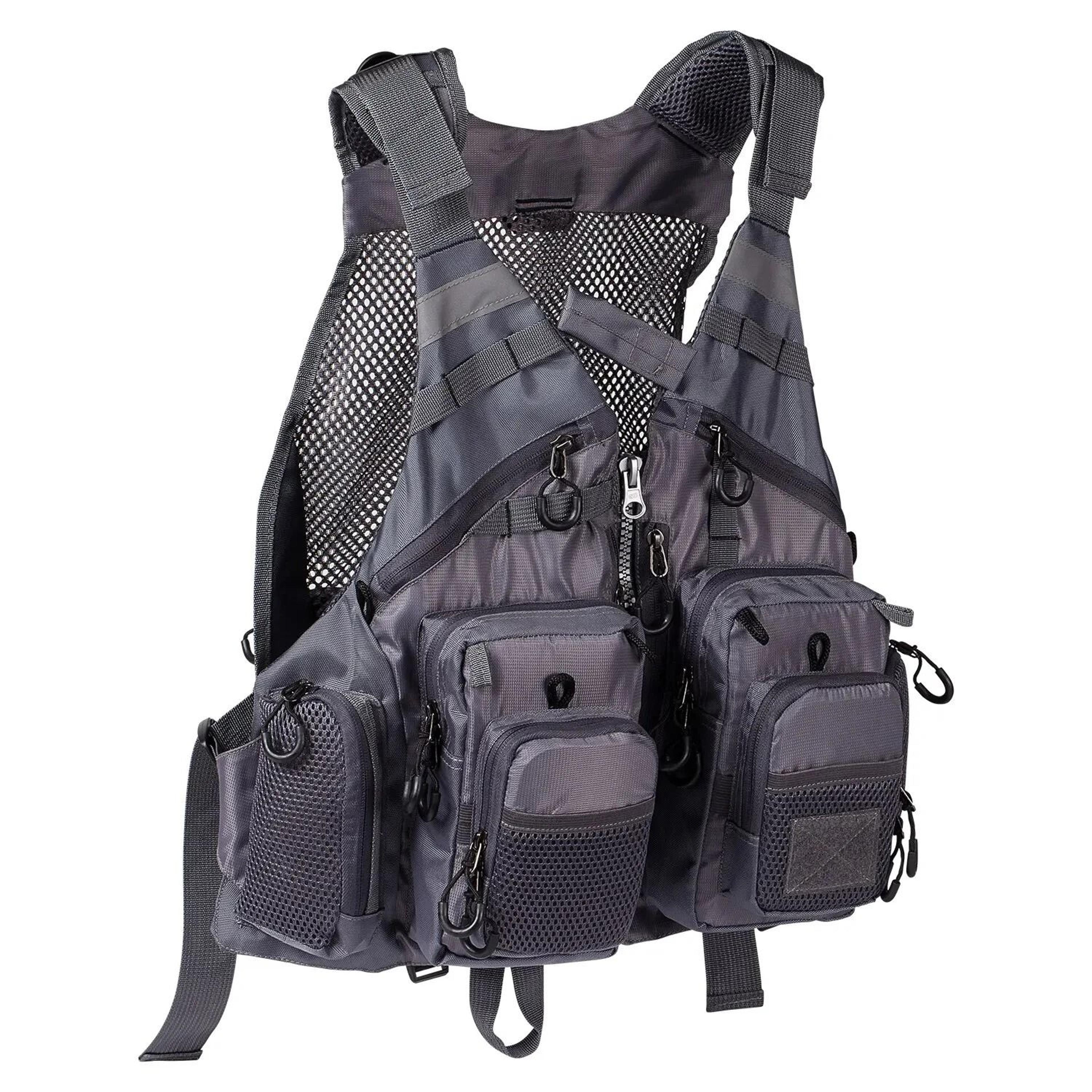 Breathable MultiPocket Fishing Vest  Adjustable Outdoor Safety Gear For Mountaineering  Hiking 6
