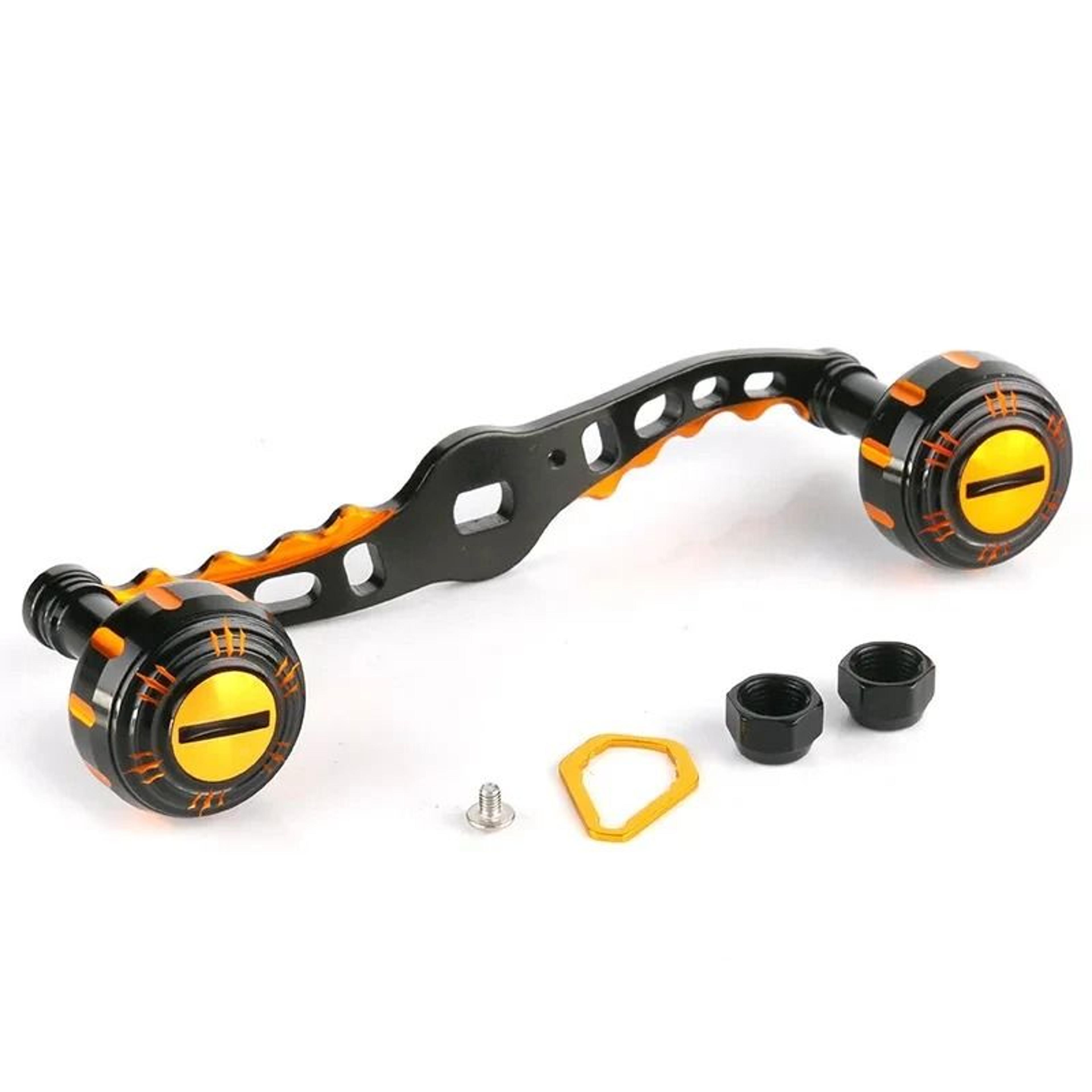 Lightweight Carbon Fiber Baitcasting Reel Handle Upgrade Kit  Metal EVA Knobs For Spinning Rod Modi 7