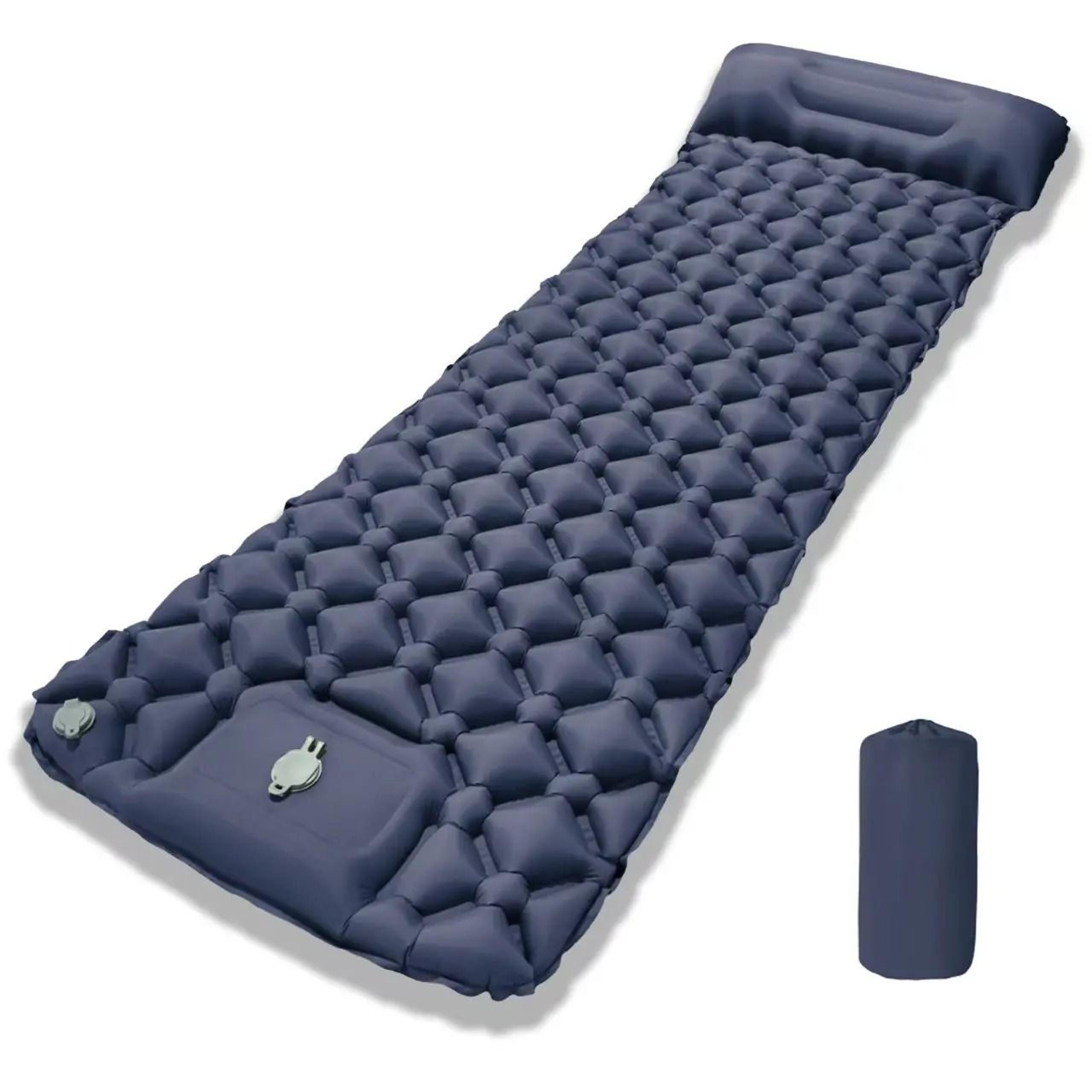 Ultralight Outdoor Camping Air Mattress  Portable Inflatable Sleeping Pad With Builtin Pump  Pillow 0