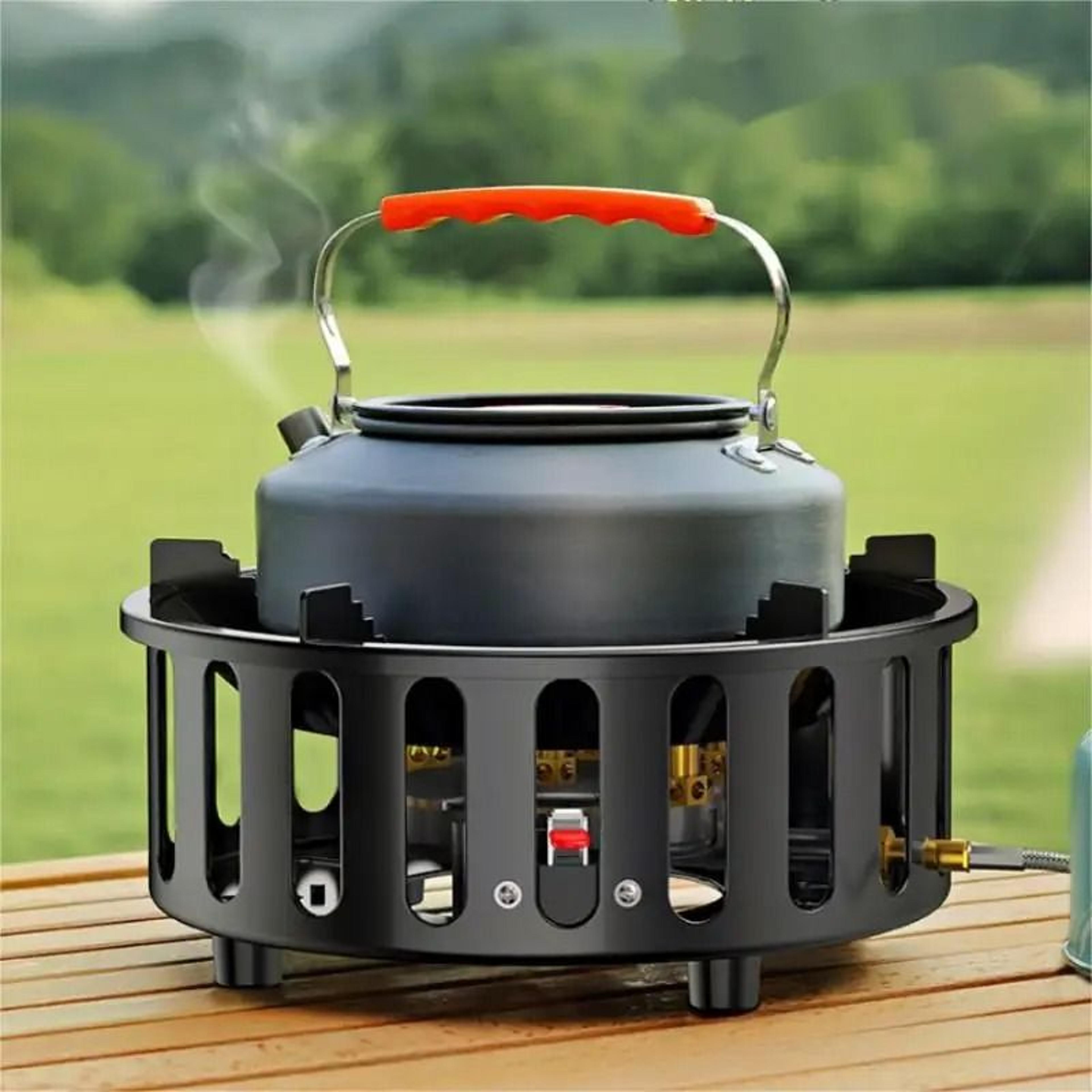 19800W 7Core HighPower Camping Stove  Portable Windproof Gas Burner With Electronic Ignition 3