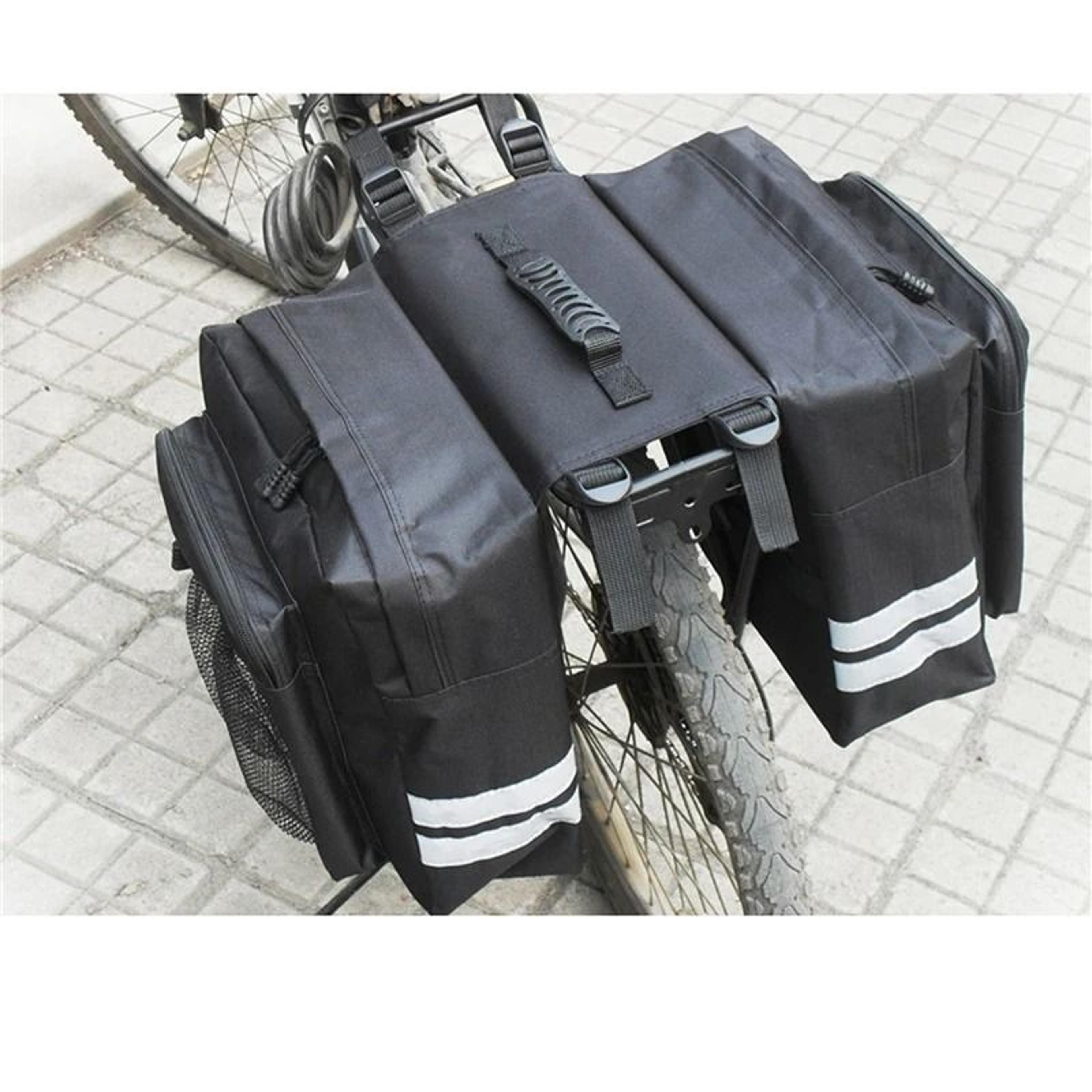 MTB Bicycle Carrier Rear Rack Trunk Bag  Durable DoubleSide Pannier For Travel  Commuting 2