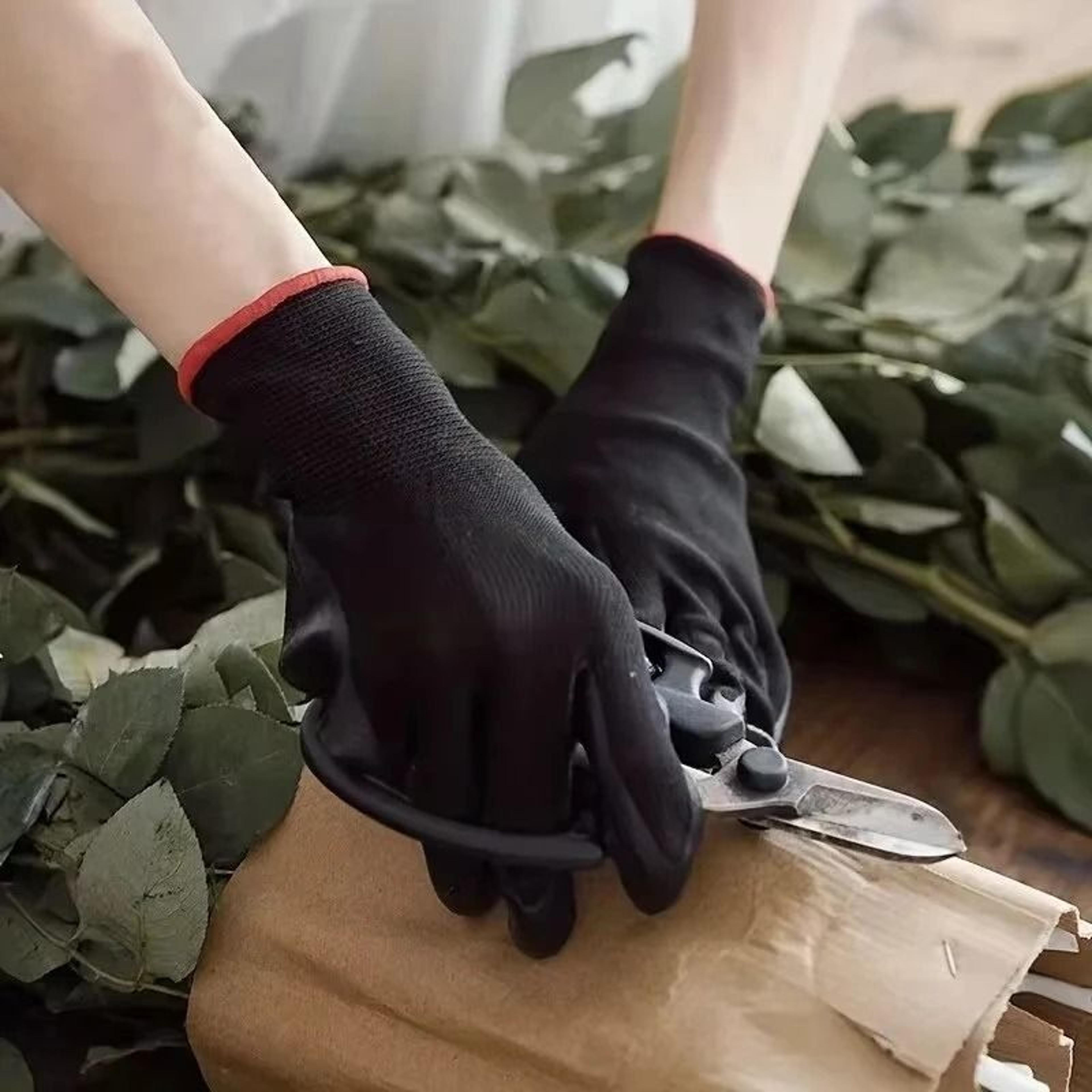 10 Pairs Durable Safety PU Gloves  AntiSlip  ESD Protected Work Gloves For Gardening  Woodworking 3