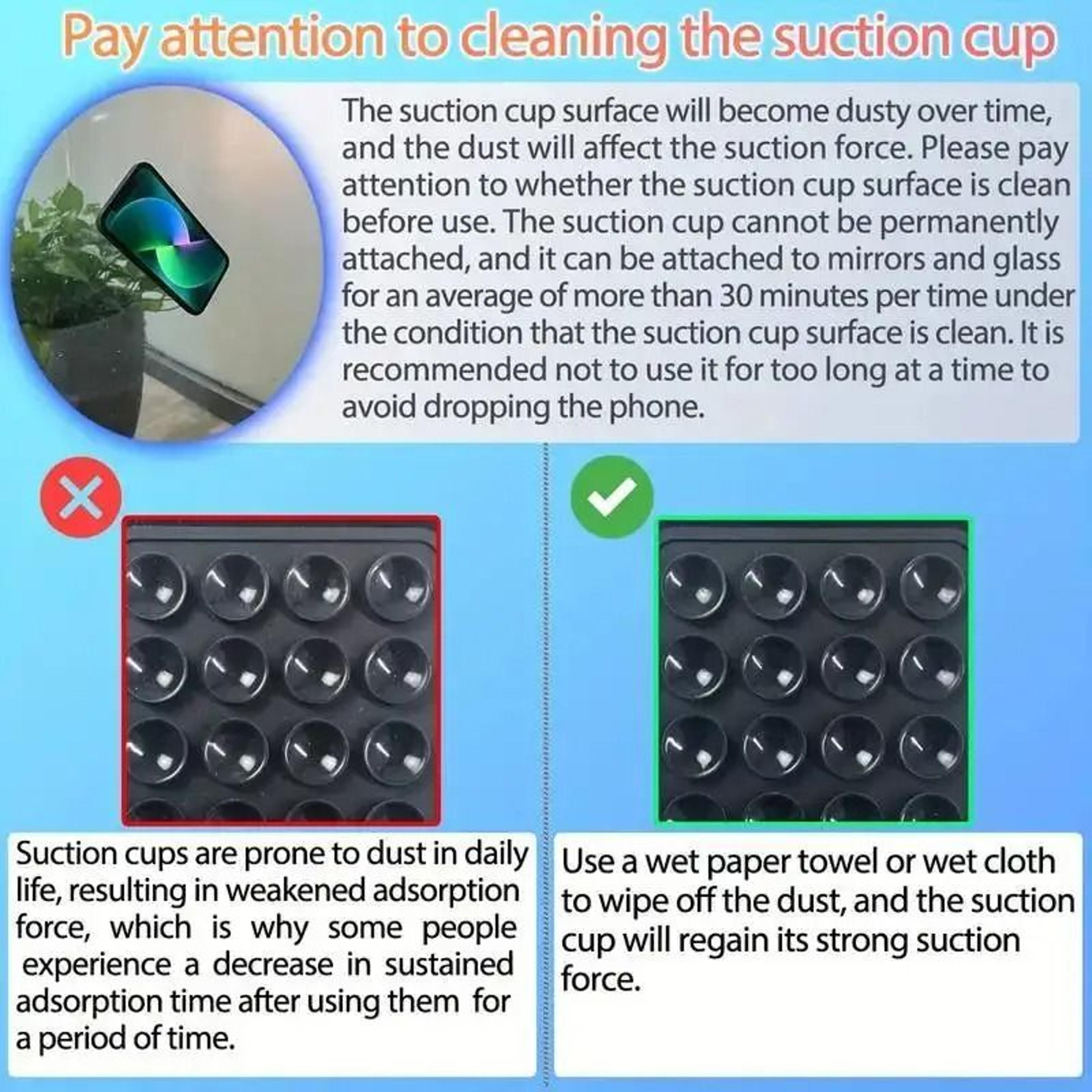 Square Silicone Suction Phone Holder Mat  MultiFunctional AntiSlip Suction Cup Stand For Mobile Cas 1
