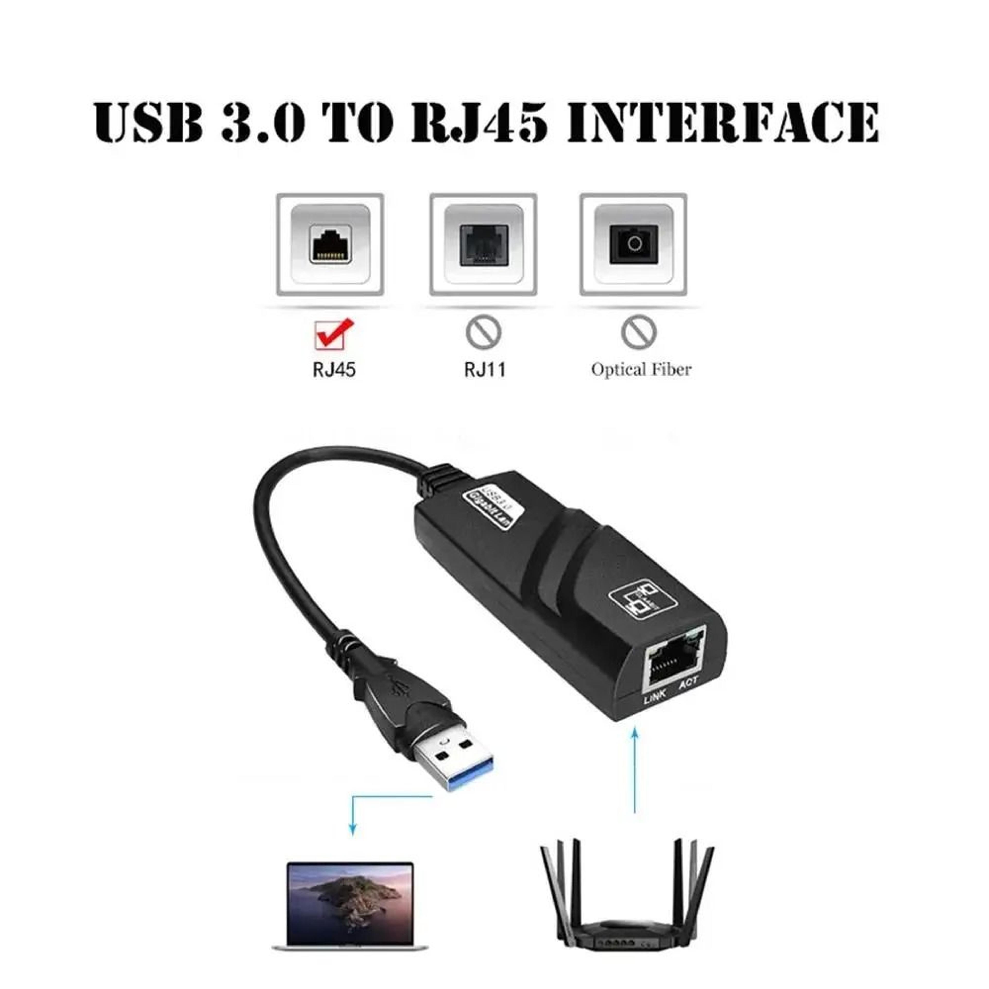 External USB 30  TypeC To RJ45 Ethernet Adapter  HighSpeed 1000Mbps Gigabit LAN For Windows  Mac 3