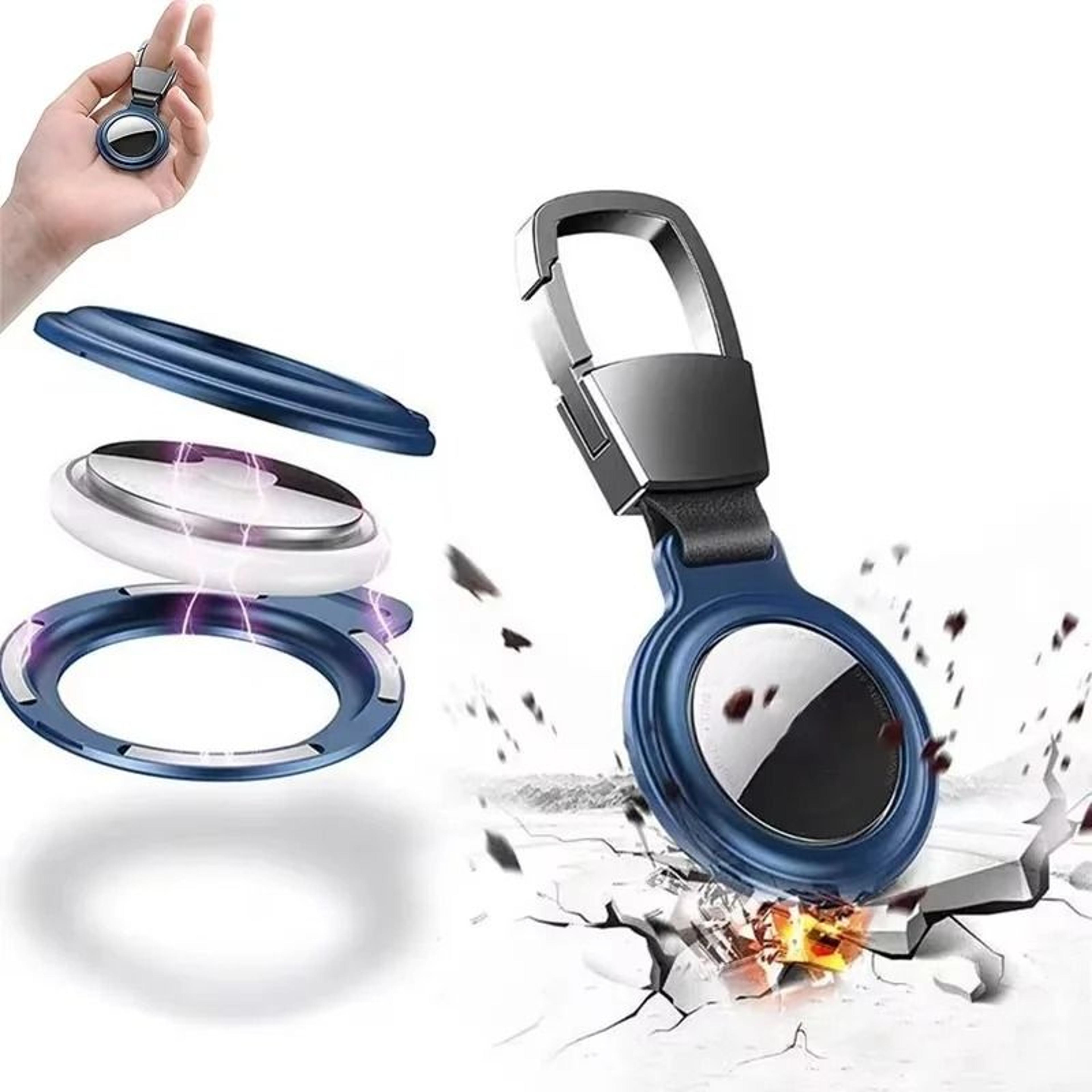 Magnetic Metal Protective Case For Apple AirTag  HeavyDuty Keychain Bumper  Locator Sleeve 0