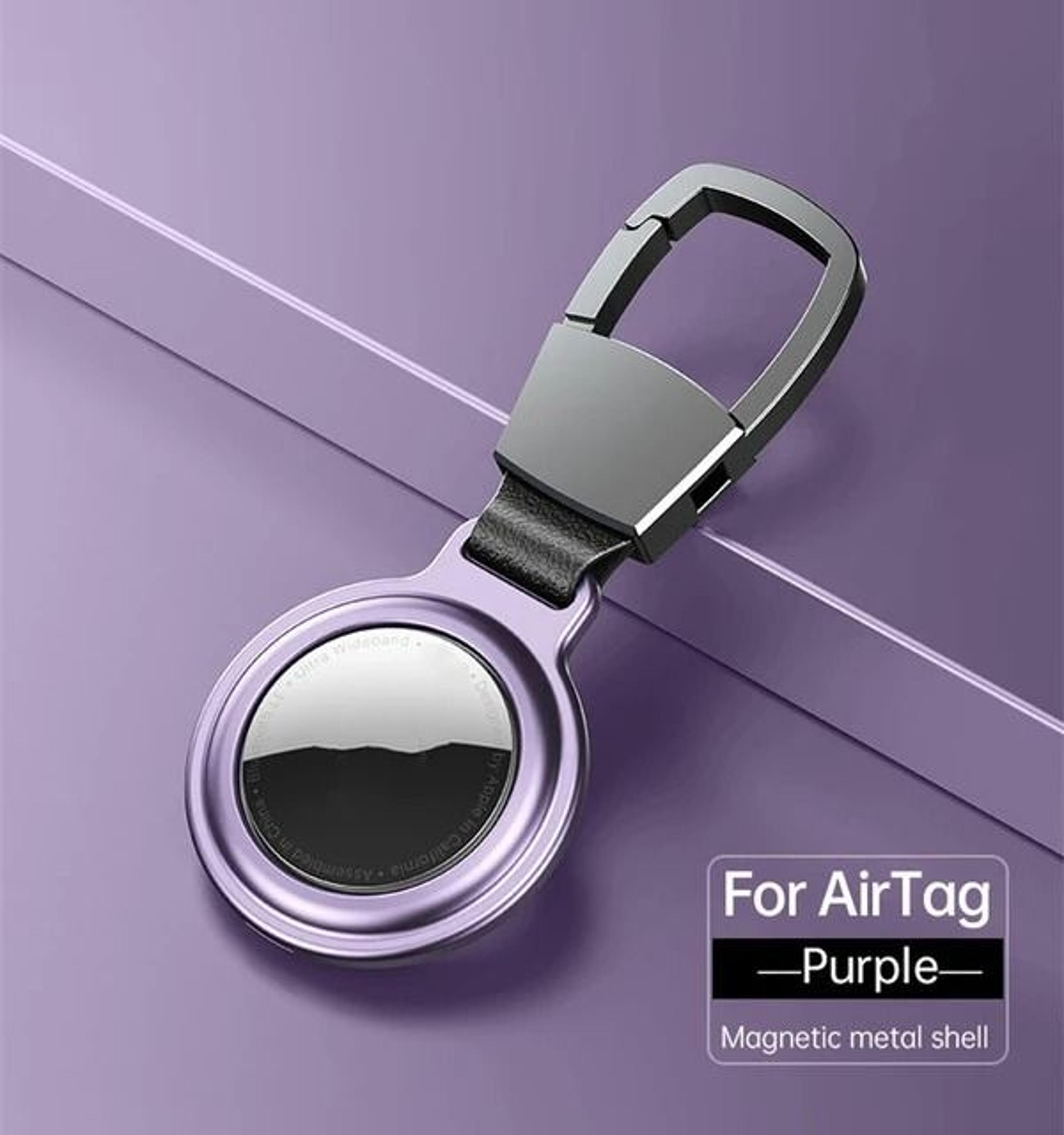 Magnetic Metal Protective Case For Apple AirTag  HeavyDuty Keychain Bumper  Locator Sleeve 9