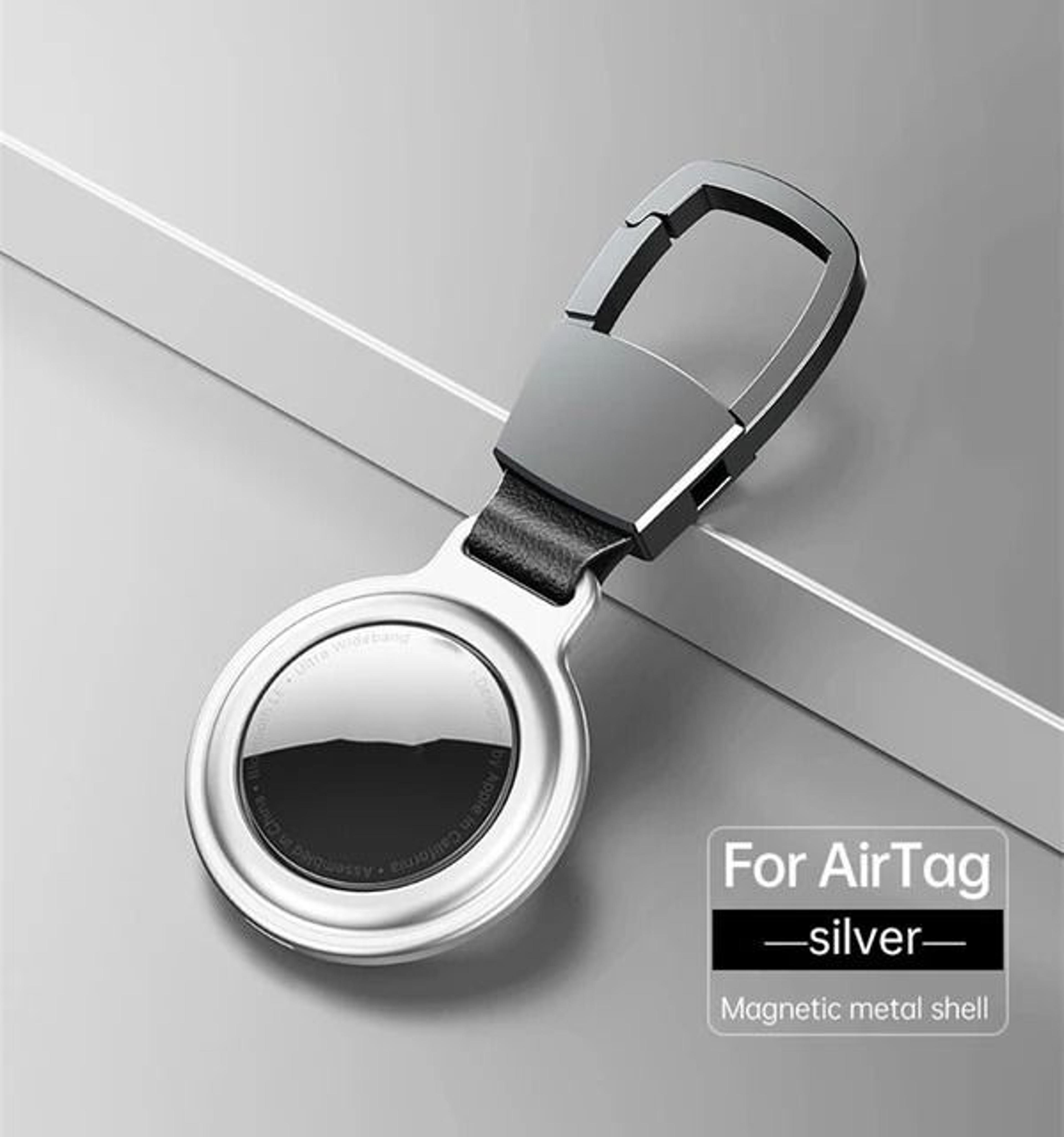 Magnetic Metal Protective Case For Apple AirTag  HeavyDuty Keychain Bumper  Locator Sleeve 11