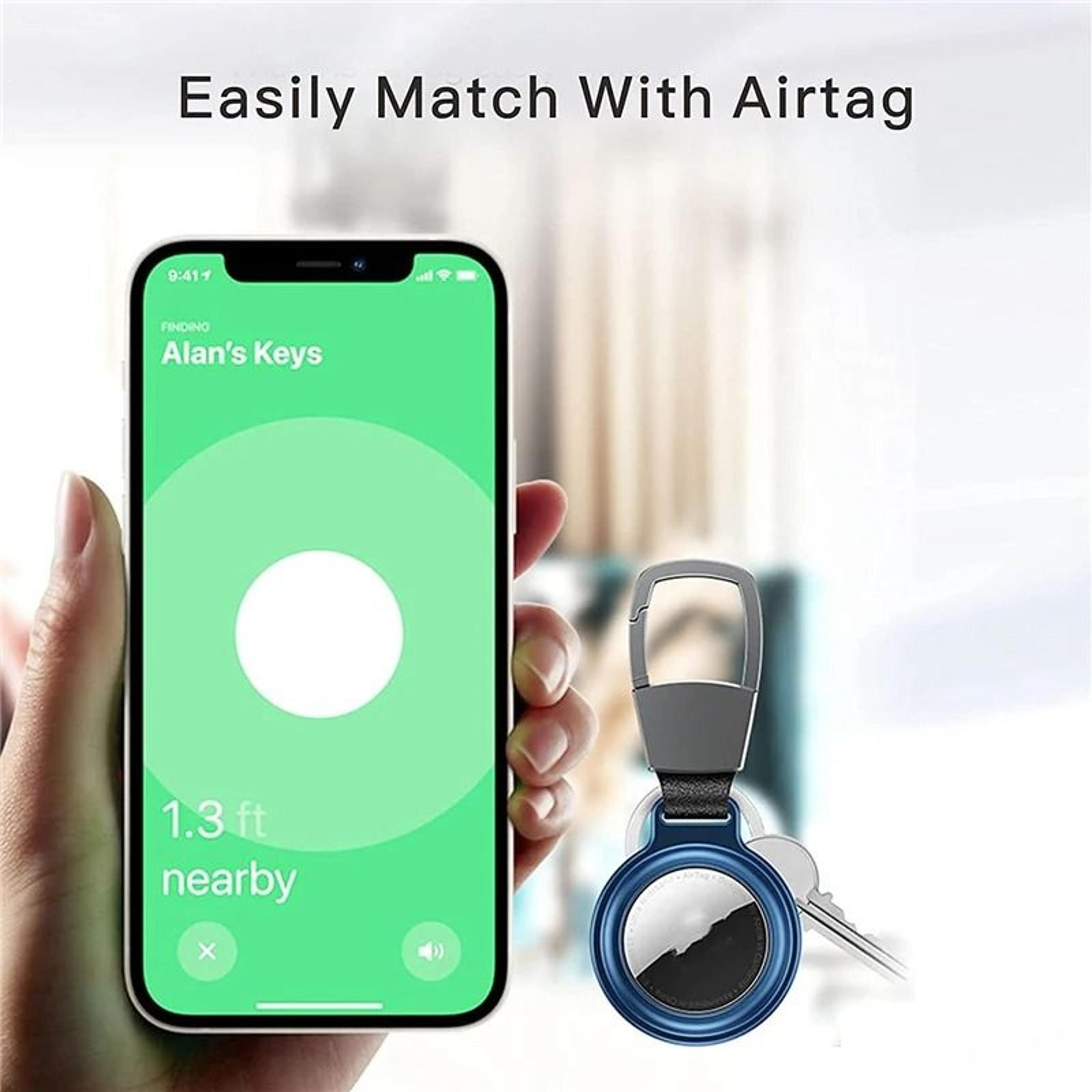 Magnetic Metal Protective Case For Apple AirTag  HeavyDuty Keychain Bumper  Locator Sleeve 4