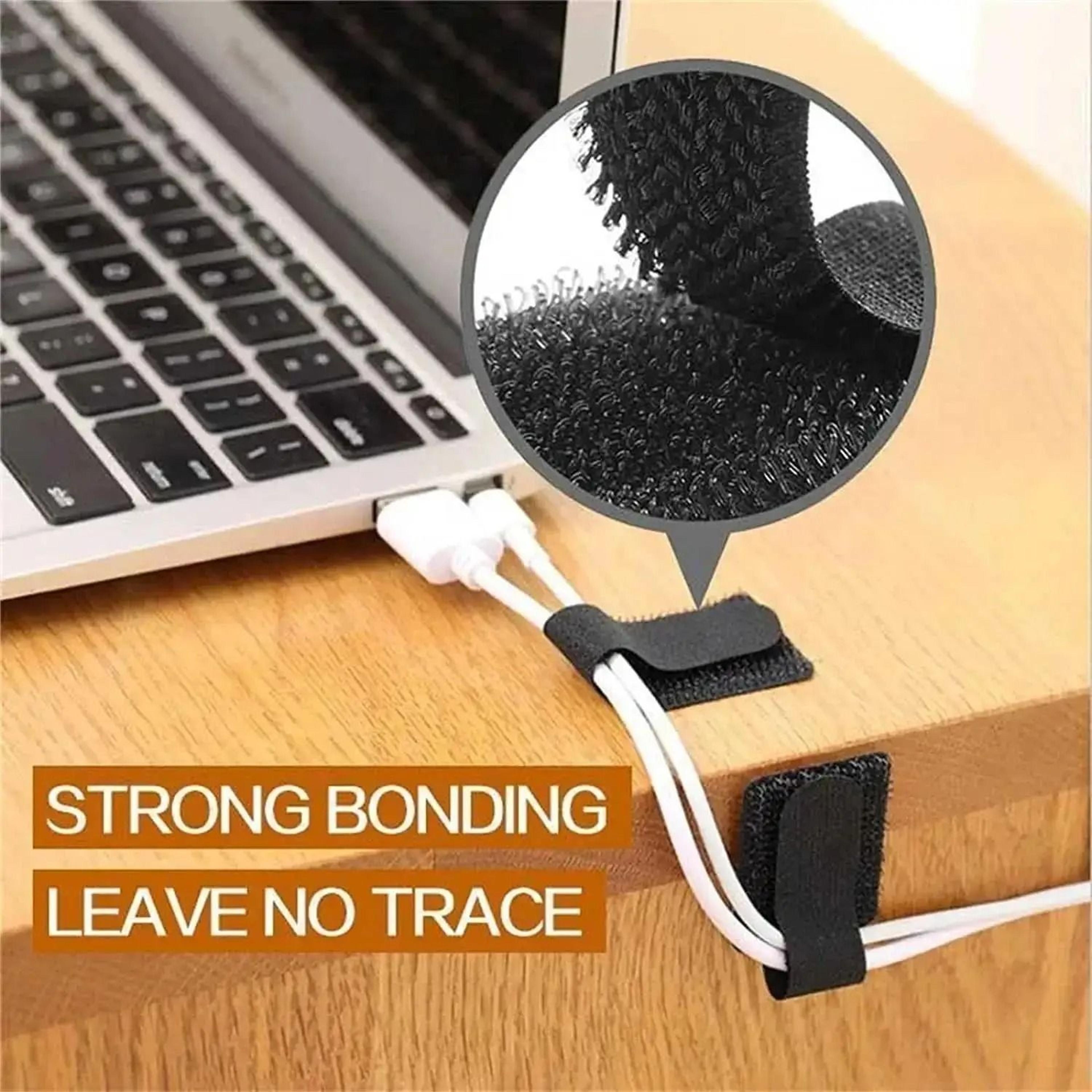Reusable Fastening Cable Ties  MultiPack SelfAdhesive Wire Organizer  USB Cable Management For Home 1